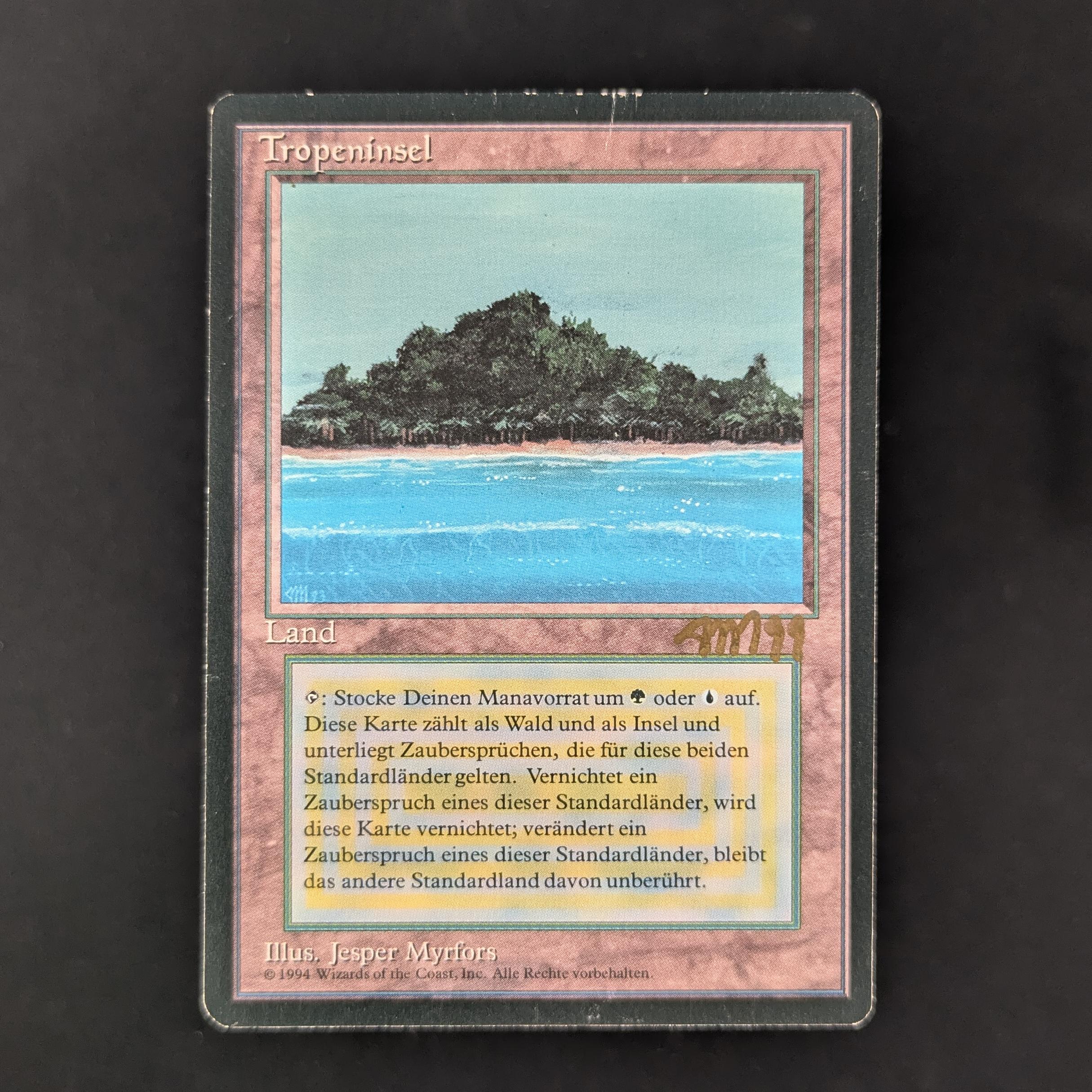 MTG Singles - Tropical Island - Foreign Black Bordered - German - PO - INKED - 31324