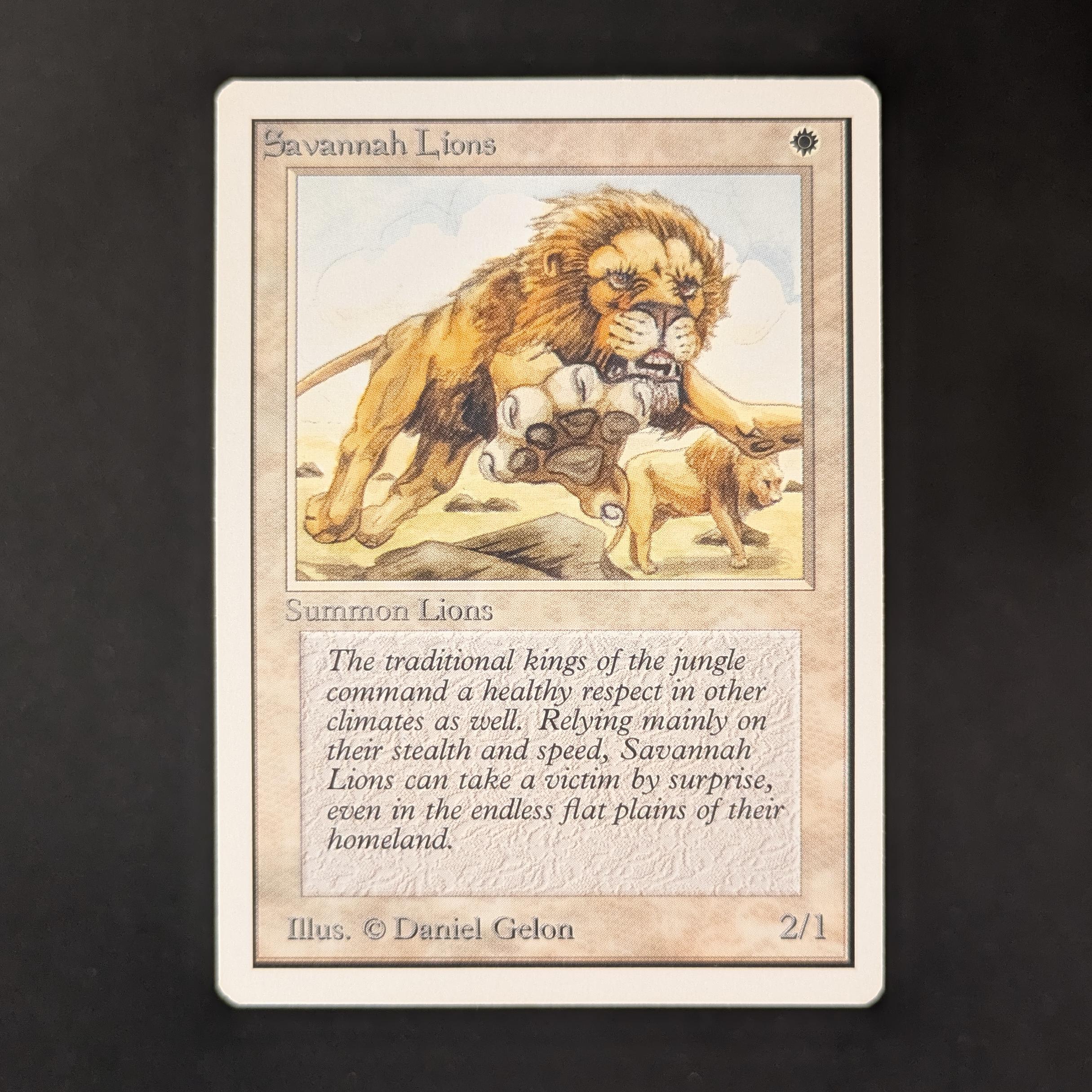 MTG Singles - Savannah Lions - Unlimited - EX - 31403