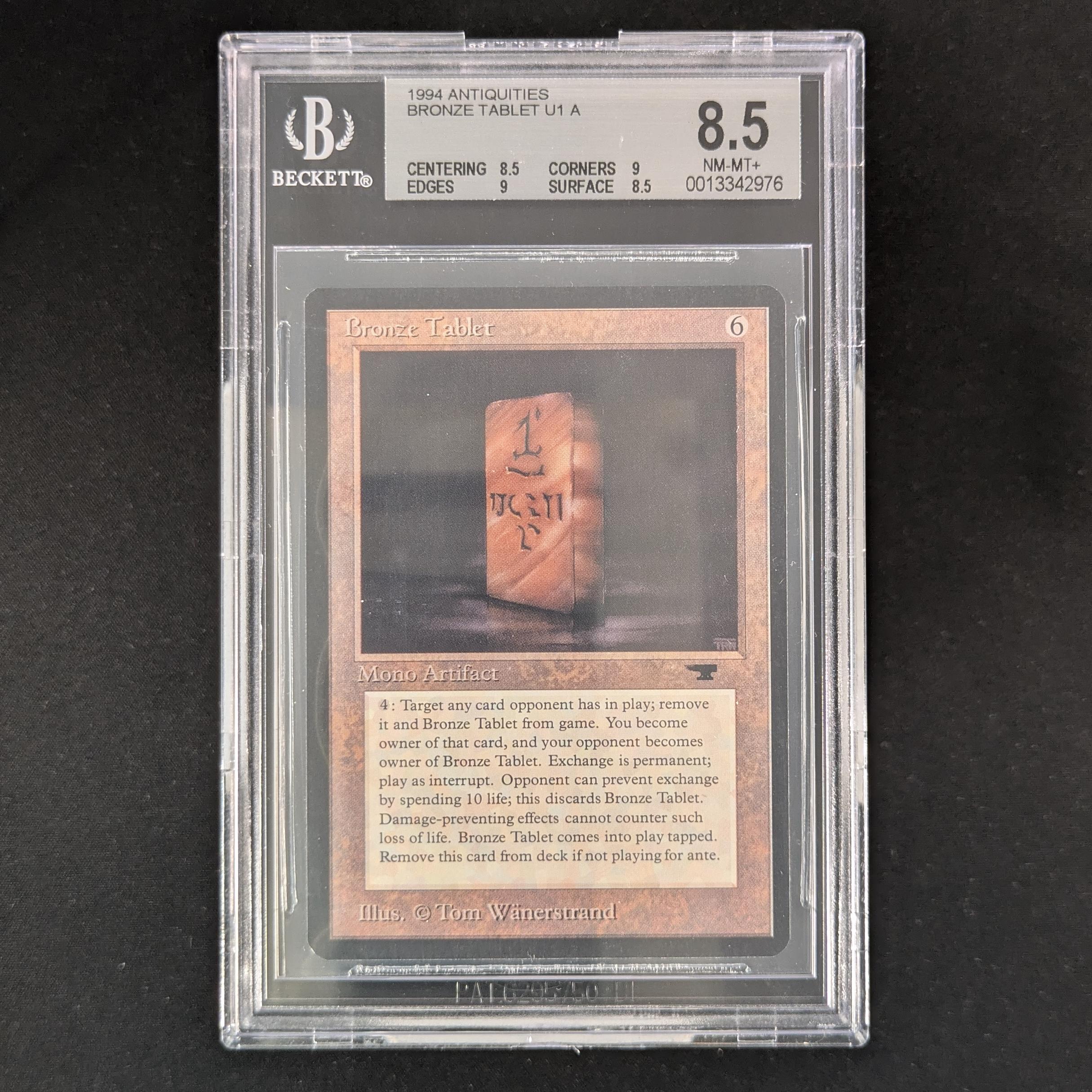 MTG Singles - Bronze Tablet - Antiquities - BGS 8.5 - 