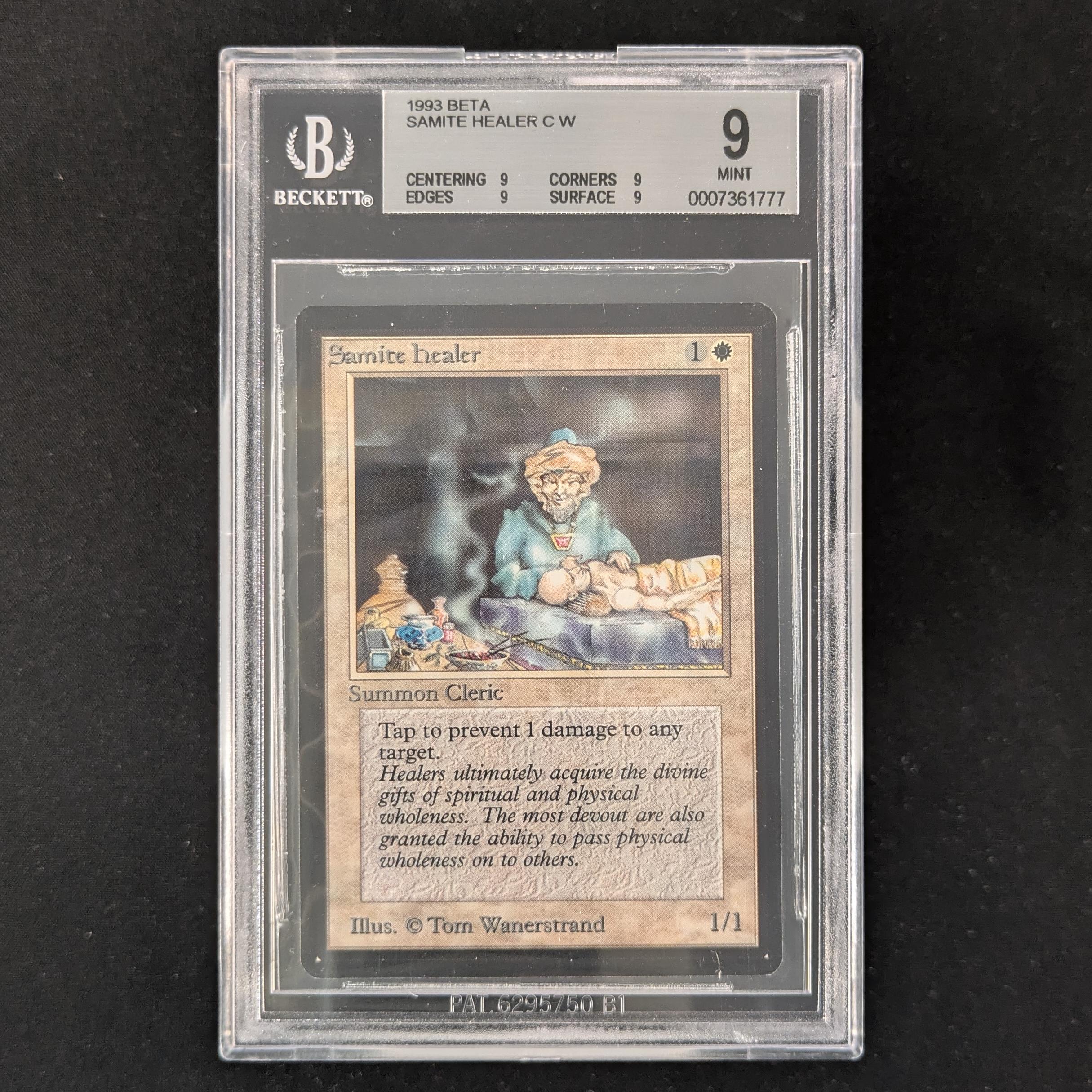 MTG Singles - Samite Healer - Beta - BGS 9 - 