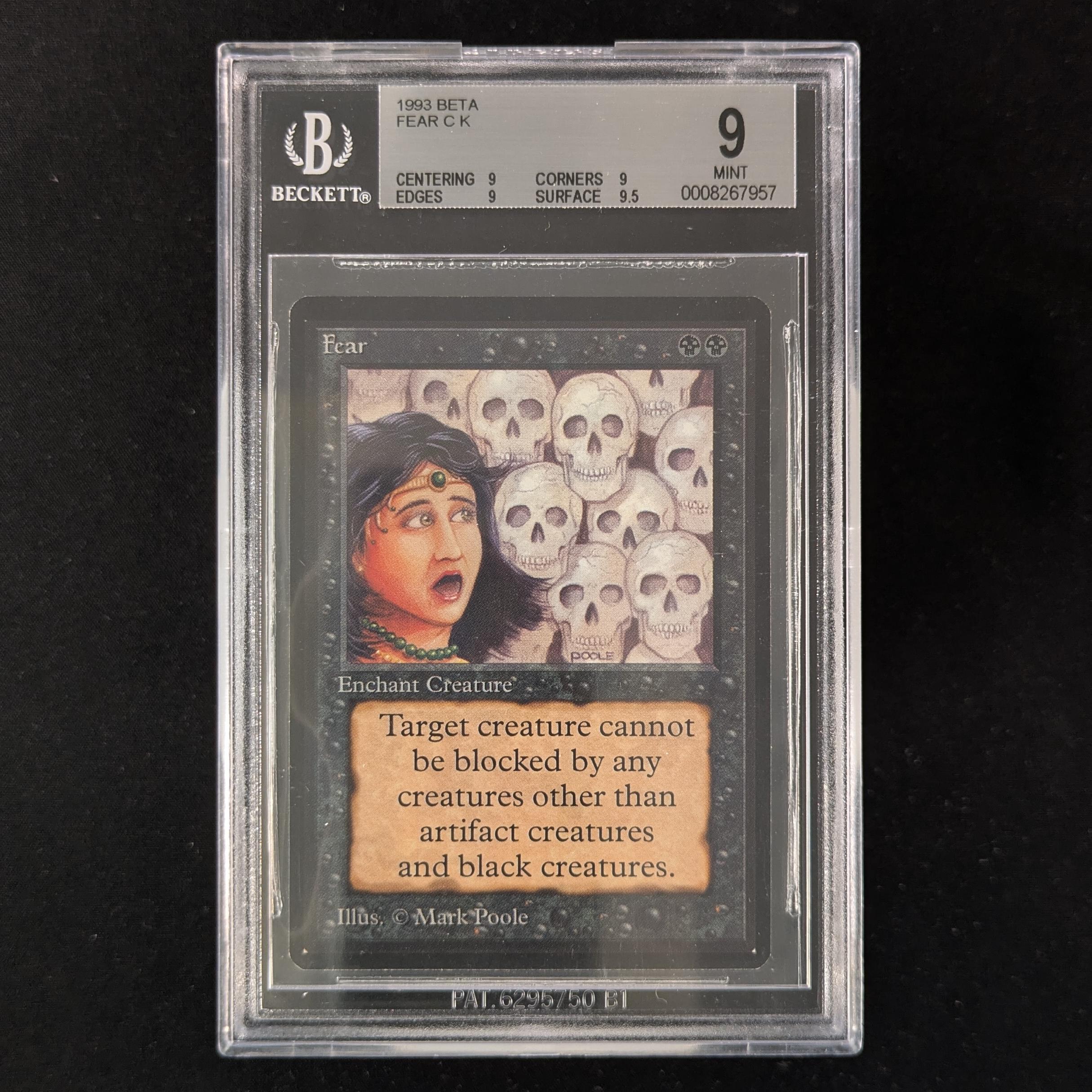 MTG Singles - Fear - Beta - BGS 9 - 