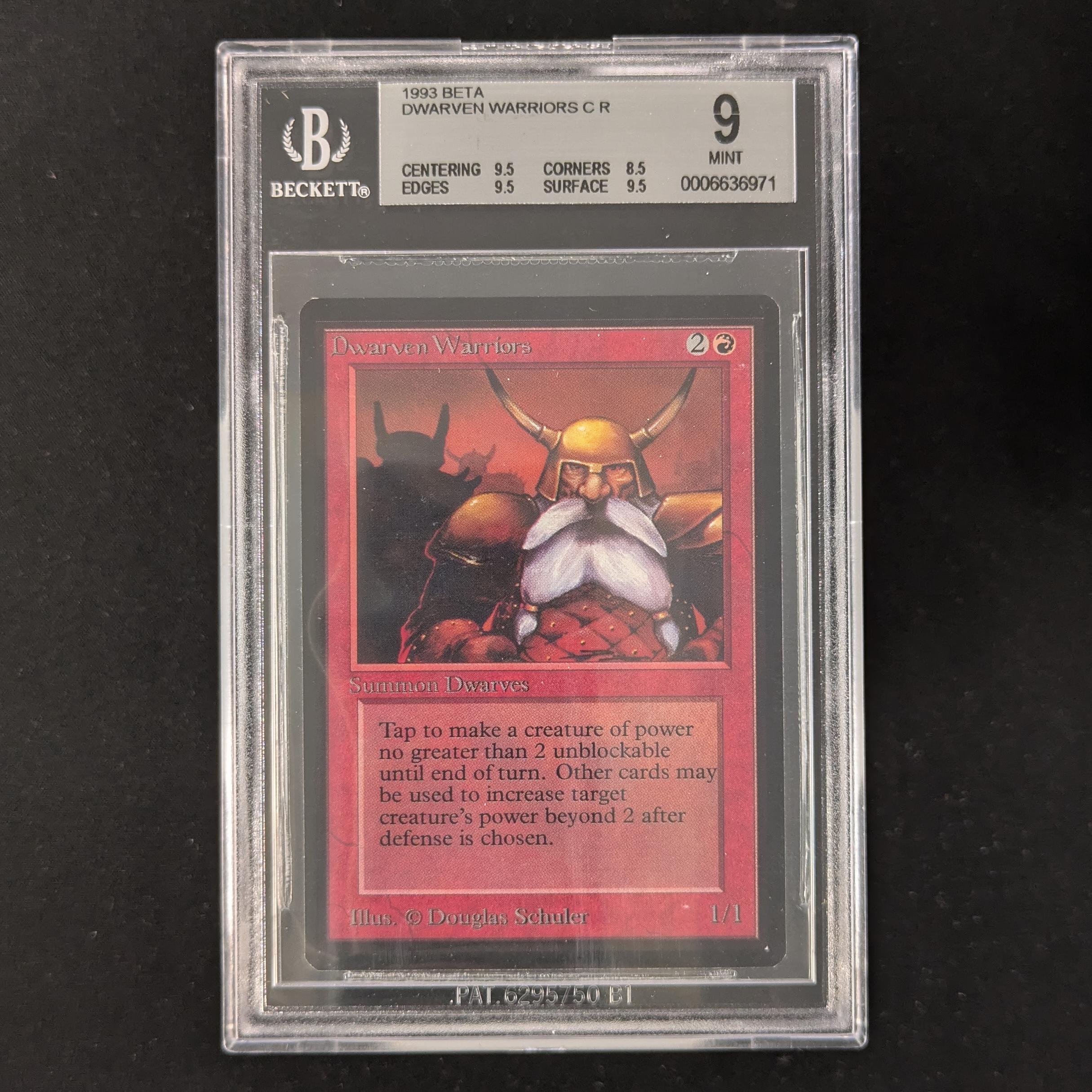 MTG Singles - Dwarven Warriors - Beta - BGS 9 - 