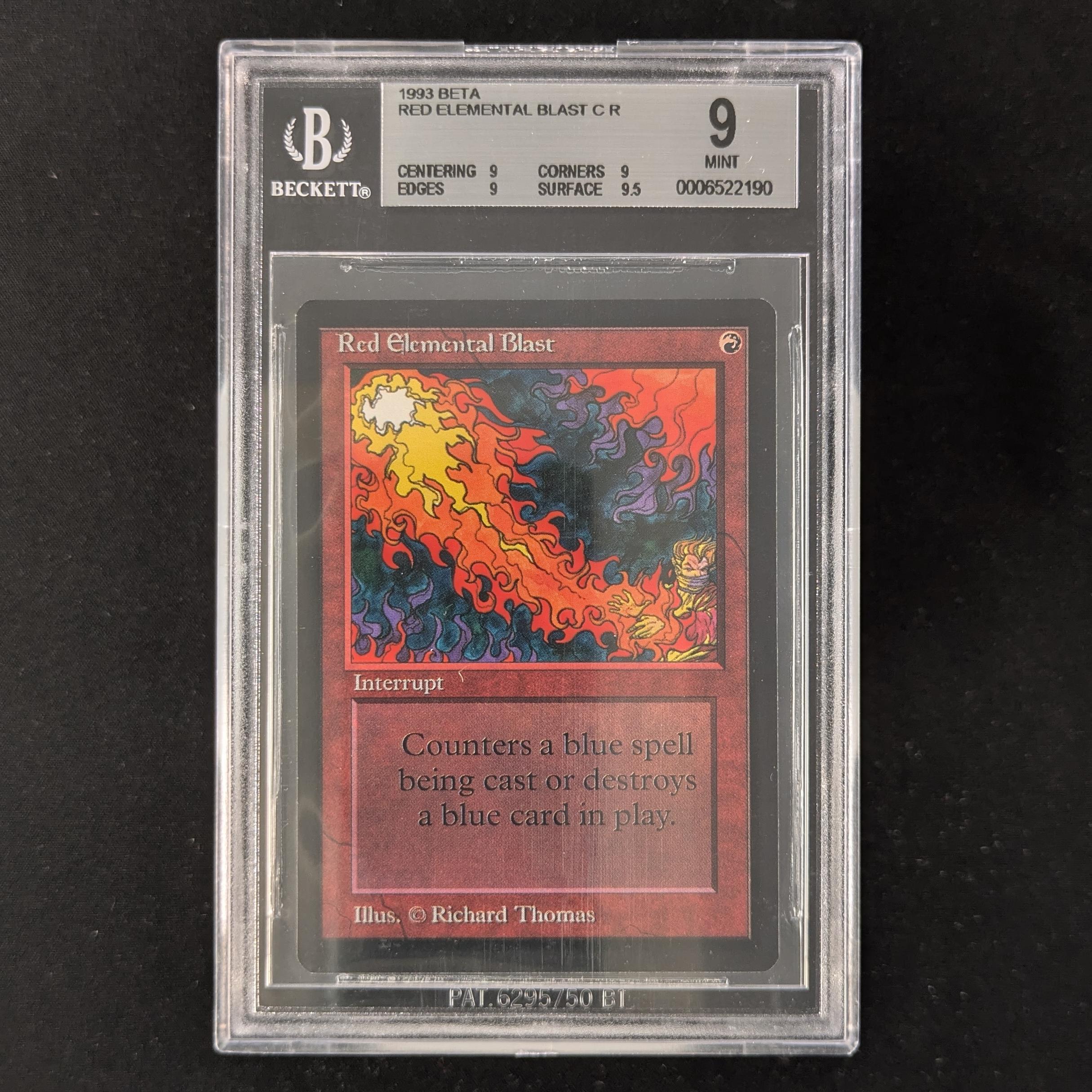 MTG Singles - Red Elemental Blast - Beta - BGS 9 - 