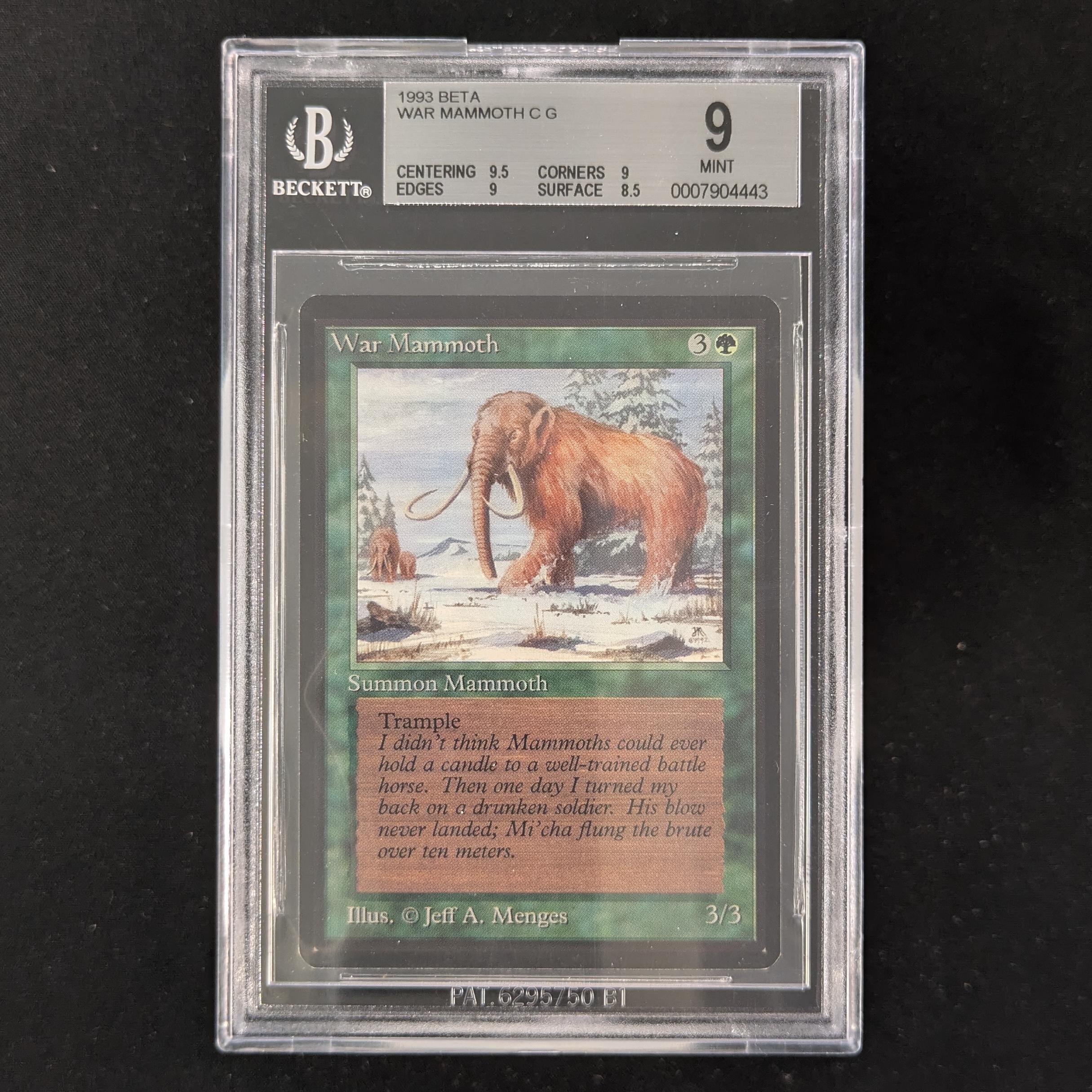 MTG Singles - War Mammoth - Beta - BGS 9 - 