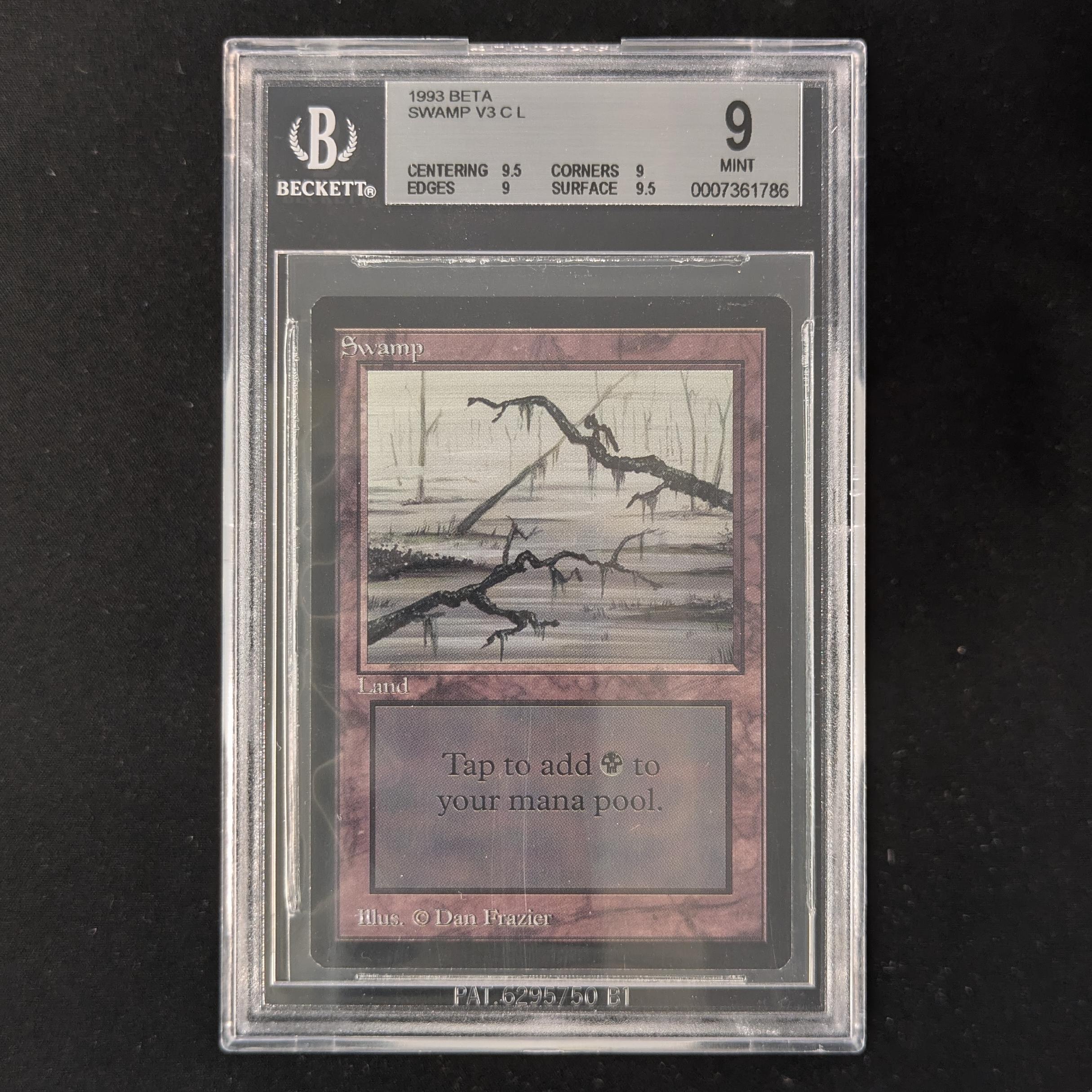 MTG Singles - Swamp (V.3) - Beta - BGS 9 - 