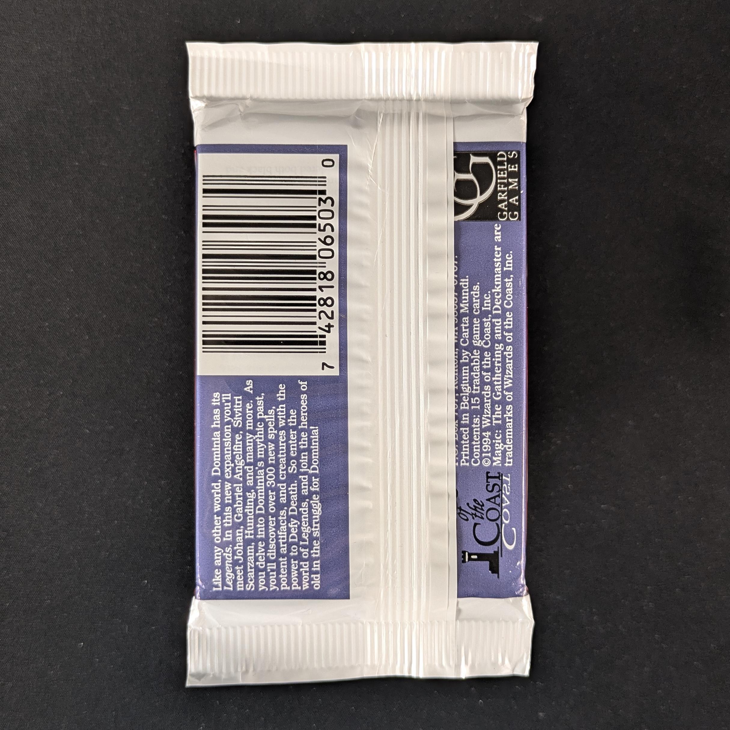 MTG Sealed Product - Legends Booster Pack - 