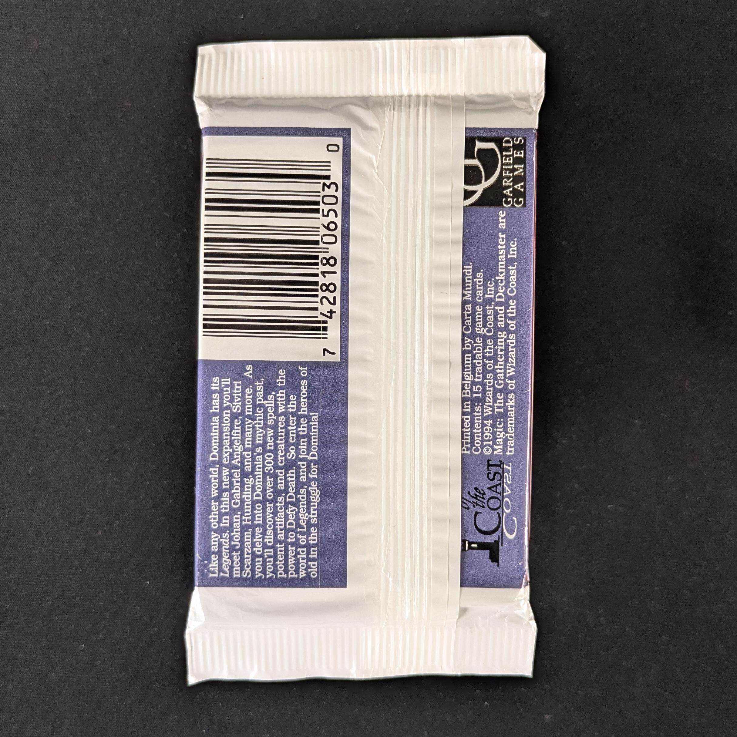 MTG Sealed Product - Legends Booster Pack - 