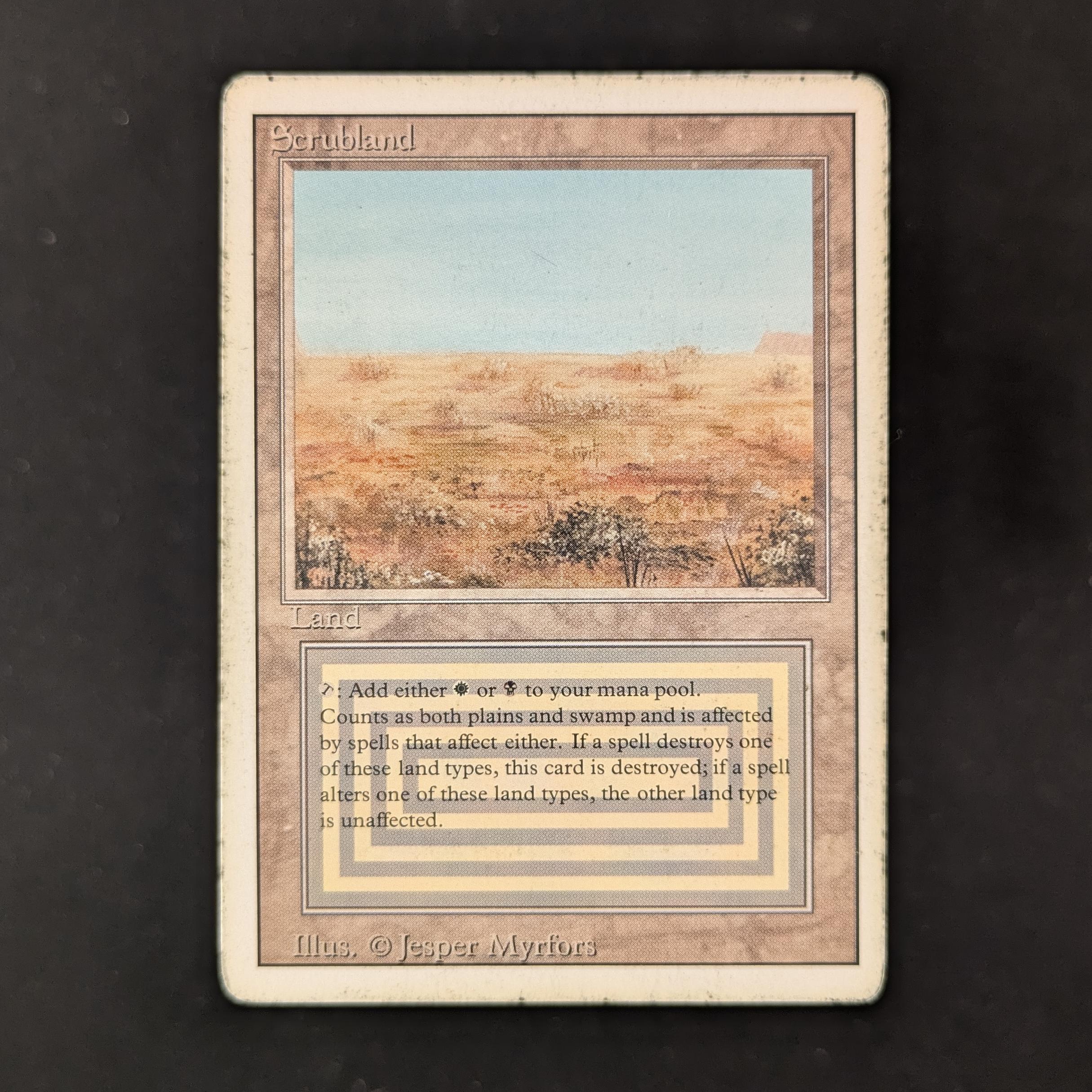 MTG Singles - Scrubland - Revised - PO - 31716