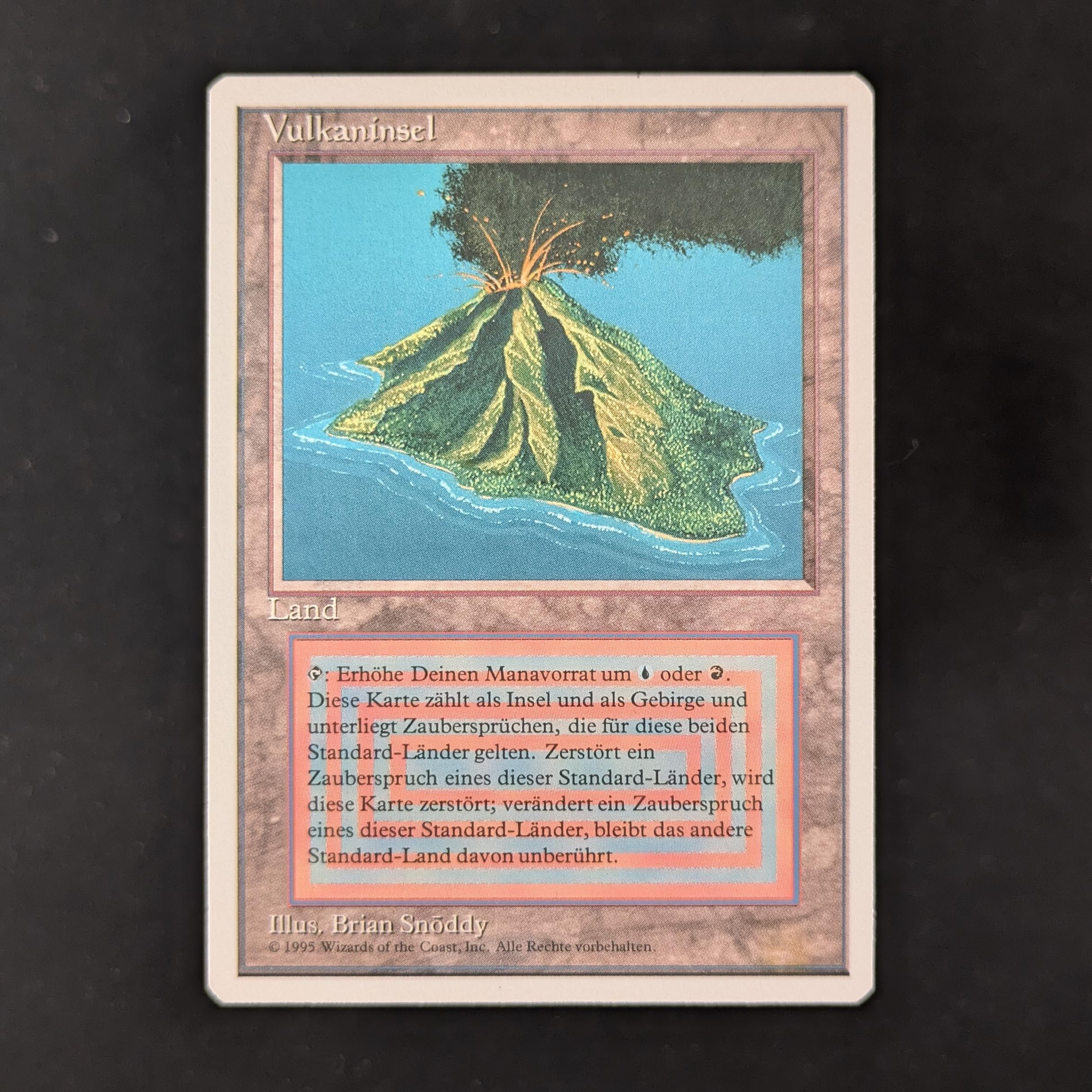 MTG Singles - Volcanic Island - Foreign White Bordered - German - NM - 31769