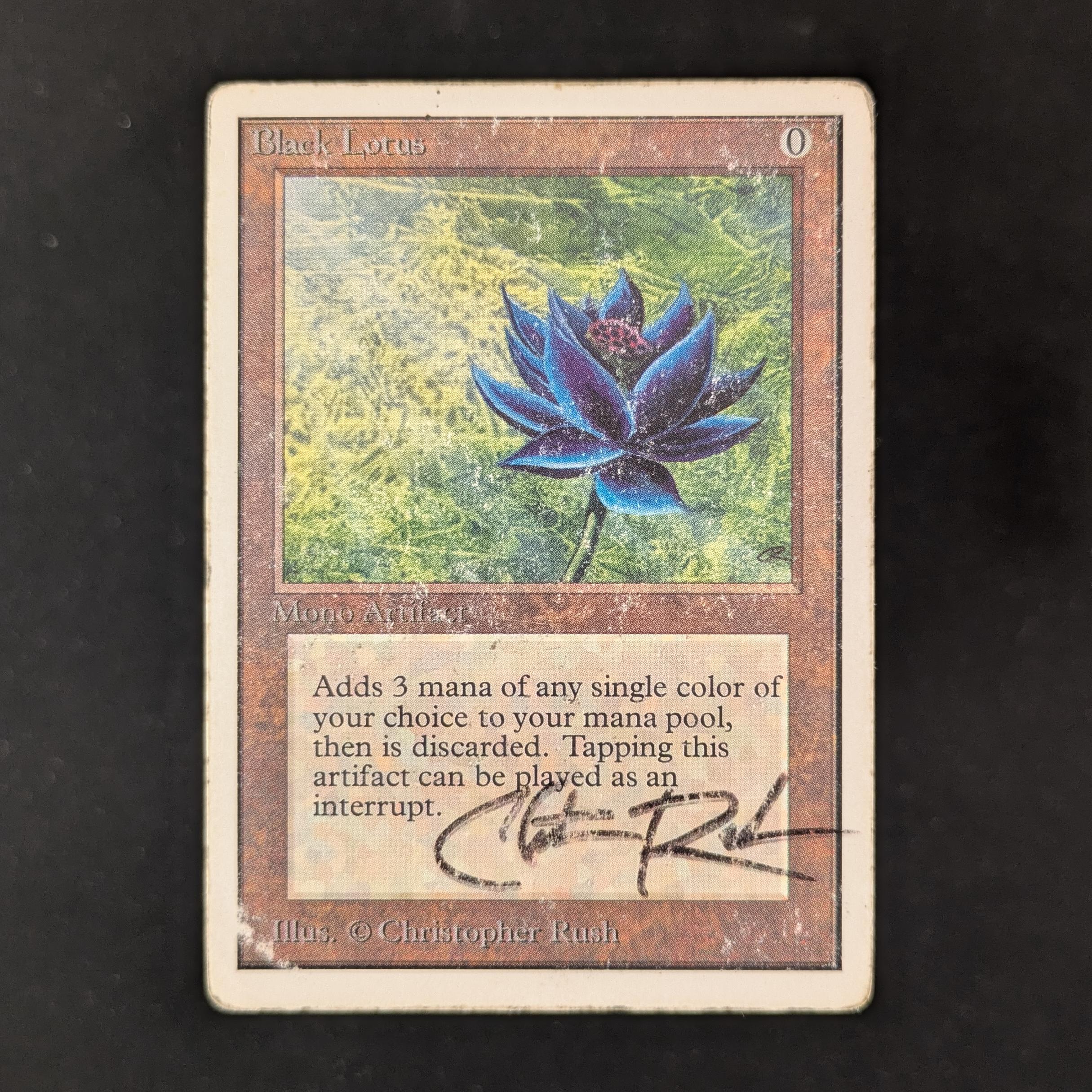 MTG Singles - Black Lotus - Unlimited - PO - SIGNEDINKED - 31780