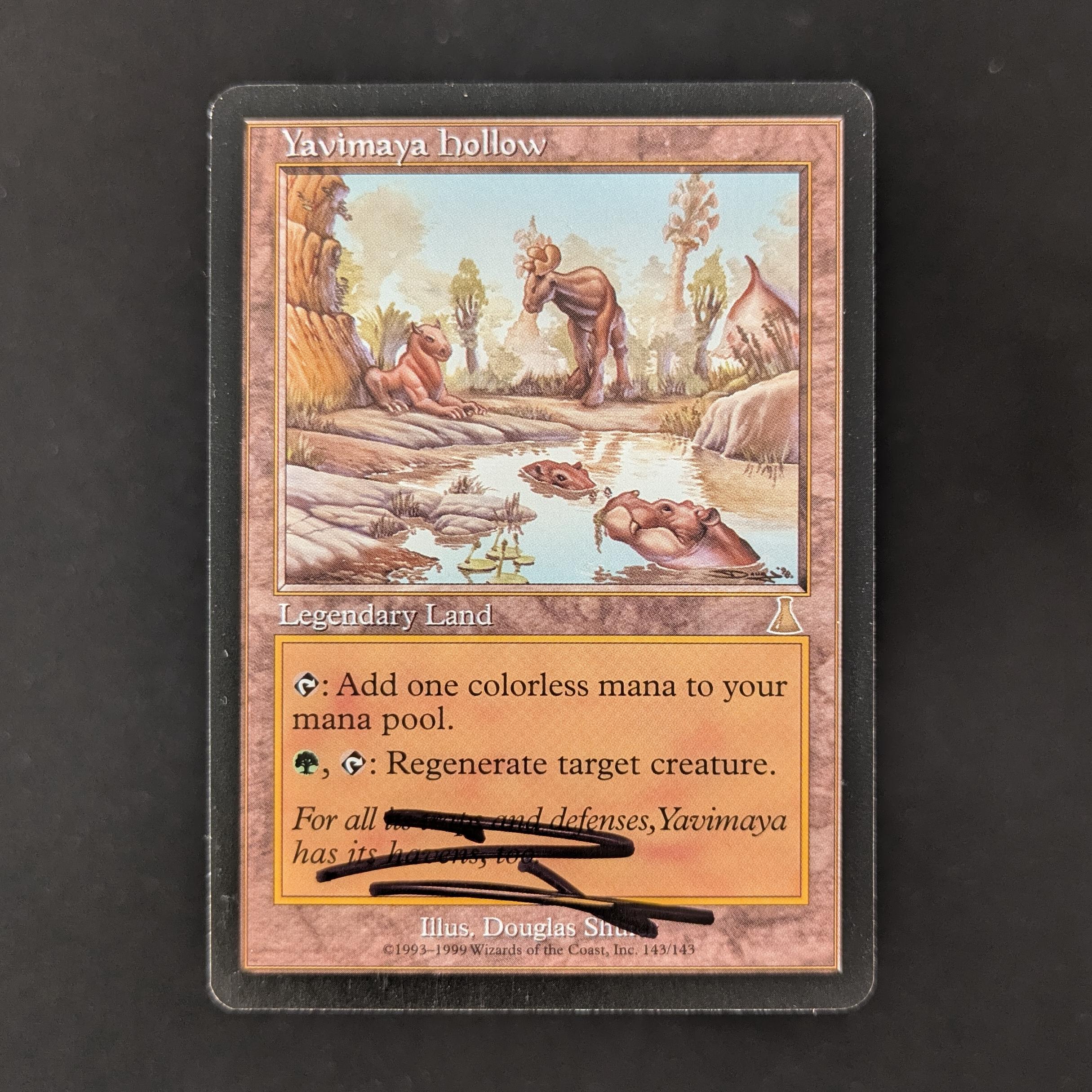 MTG Singles - Yavimaya Hollow - Artist Proof - SIGNED - 