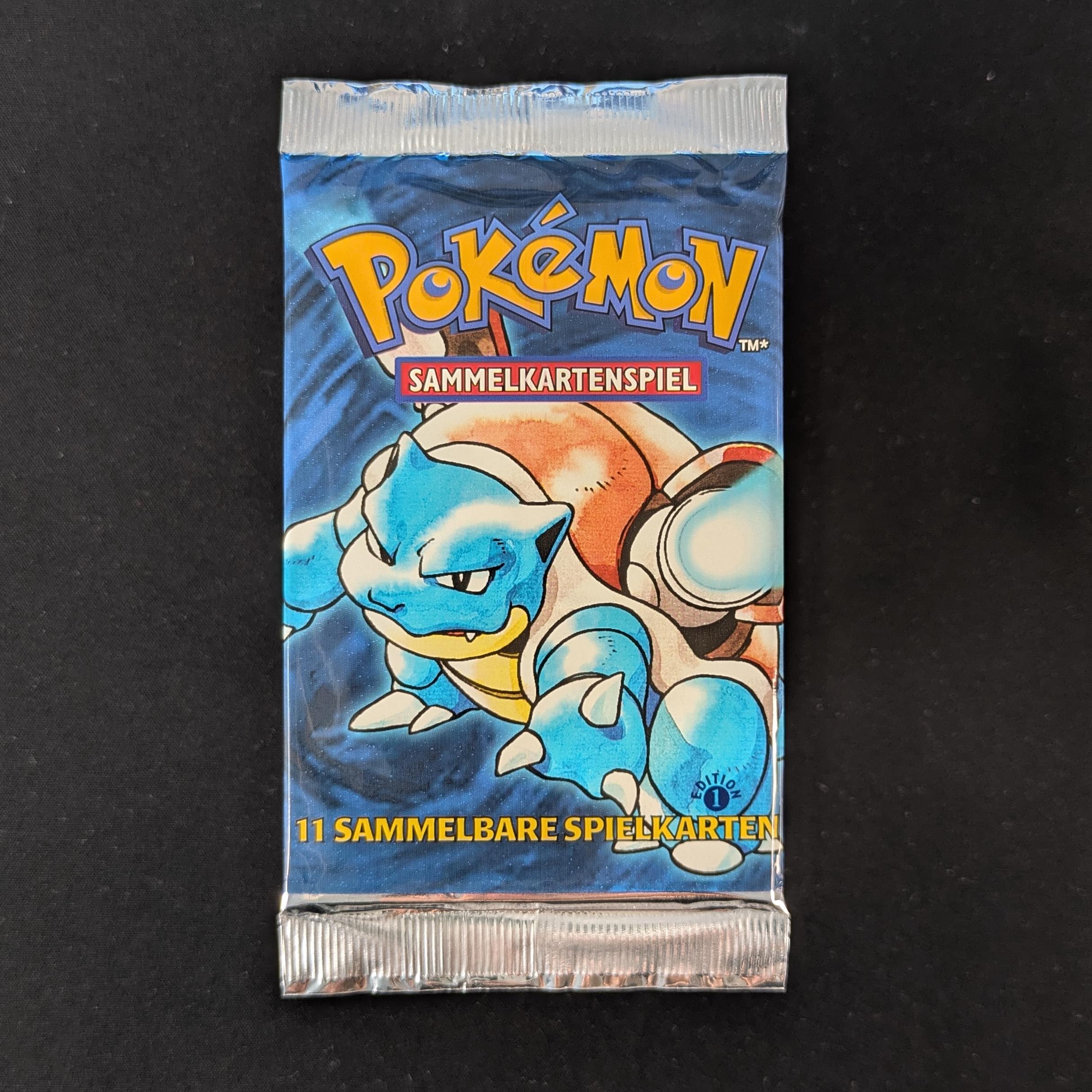 PTCG Singles - Base Set Booster (Blastoise) (BS ) - Base Set - German - Sealed - 31830