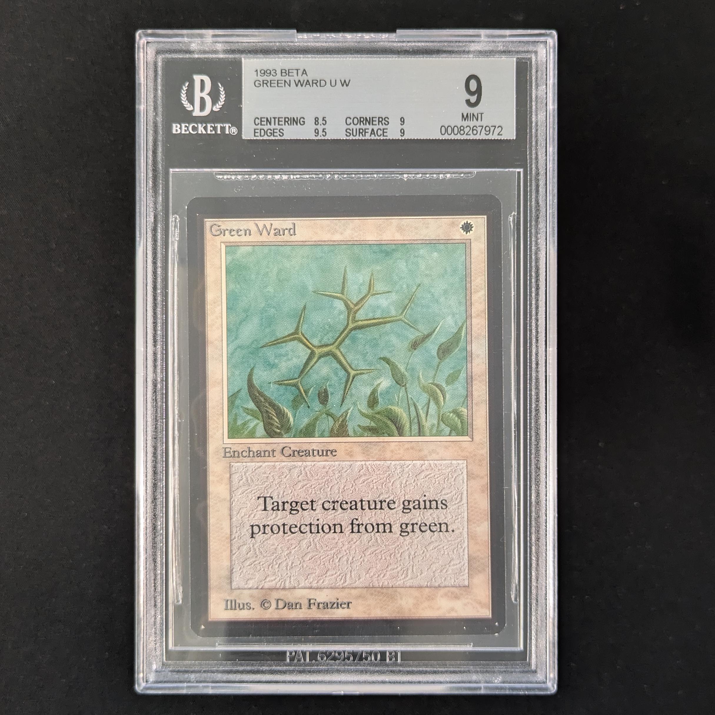 MTG Singles - Green Ward - Beta - BGS 9 - 