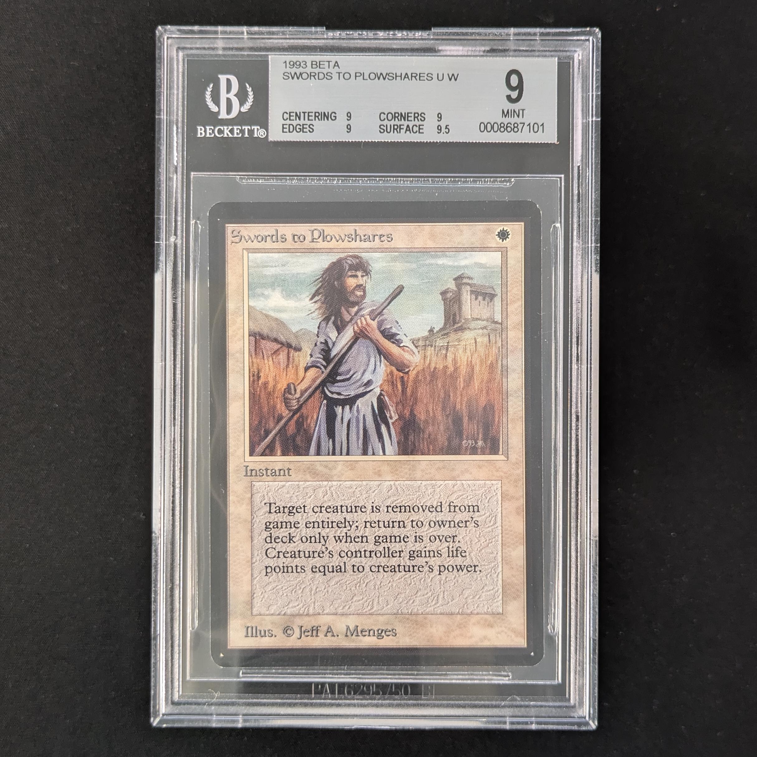 MTG Singles - Swords to Plowshares - Beta - BGS 9 - 