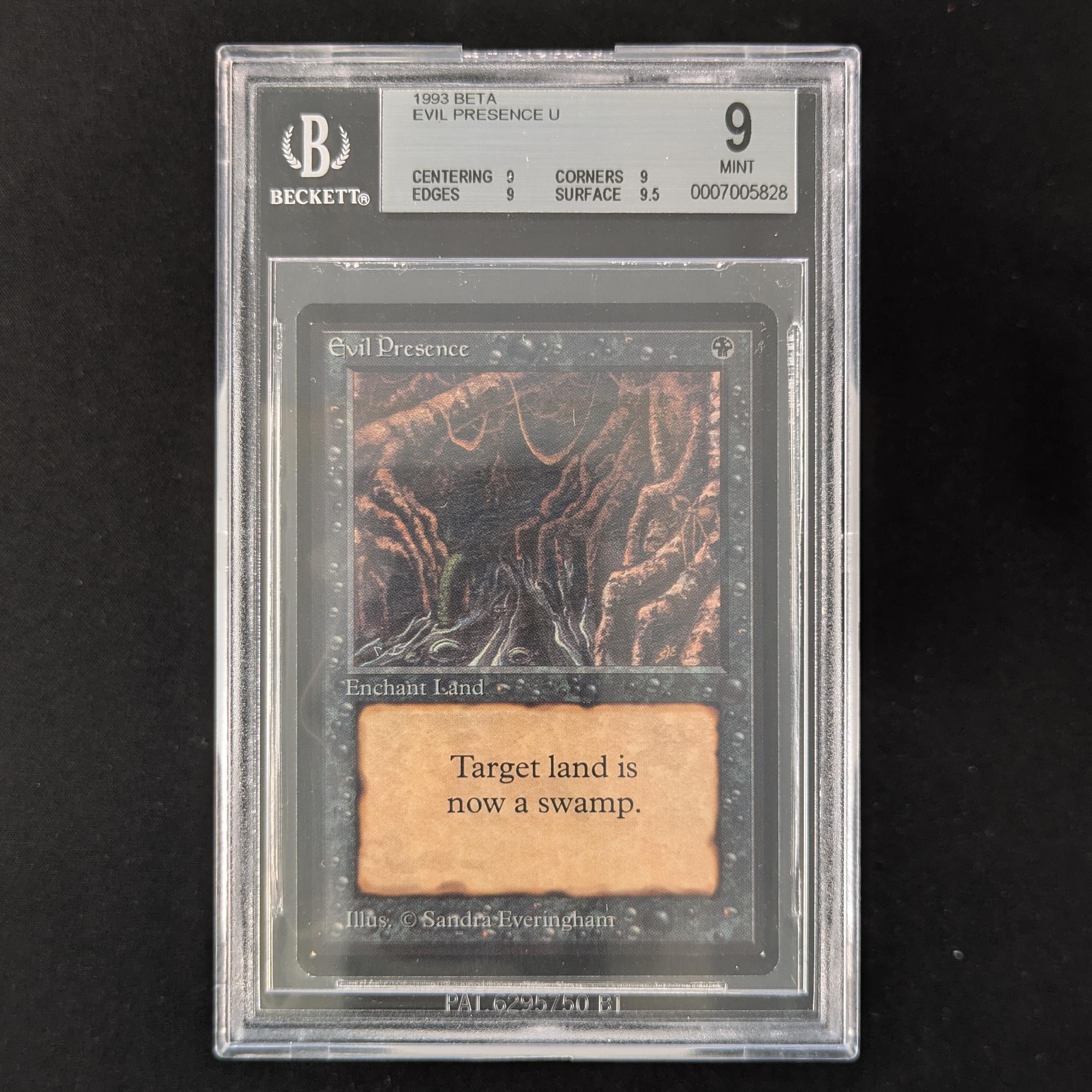 MTG Singles - Evil Presence - Beta - BGS 9 - 