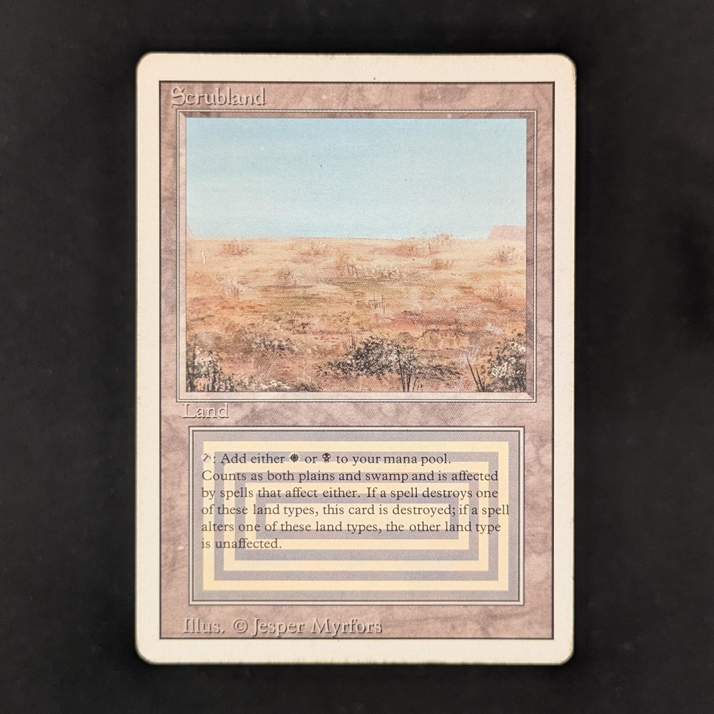 MTG Singles - Scrubland - Revised - 