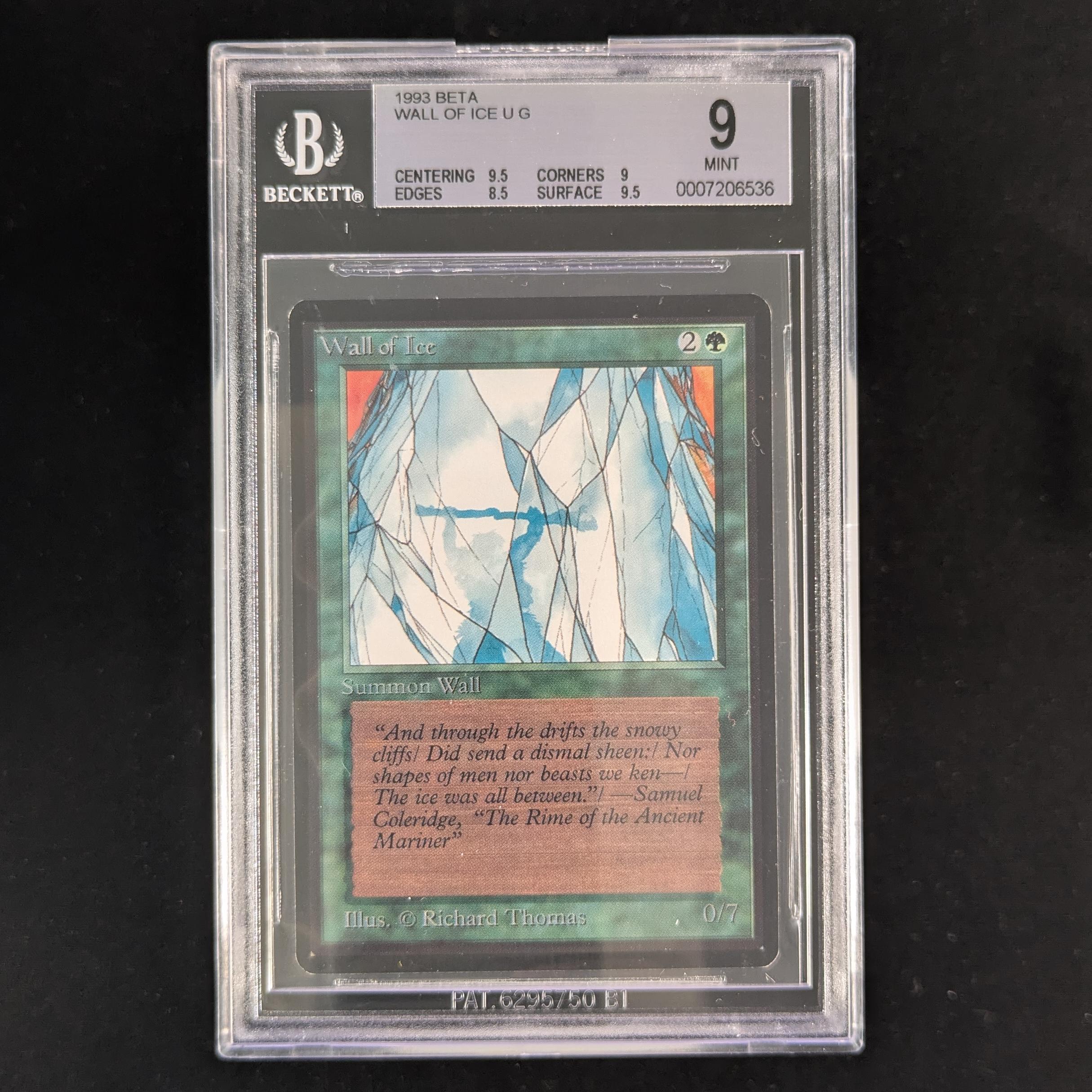 MTG Singles - Wall of Ice - Beta - BGS 9 - 