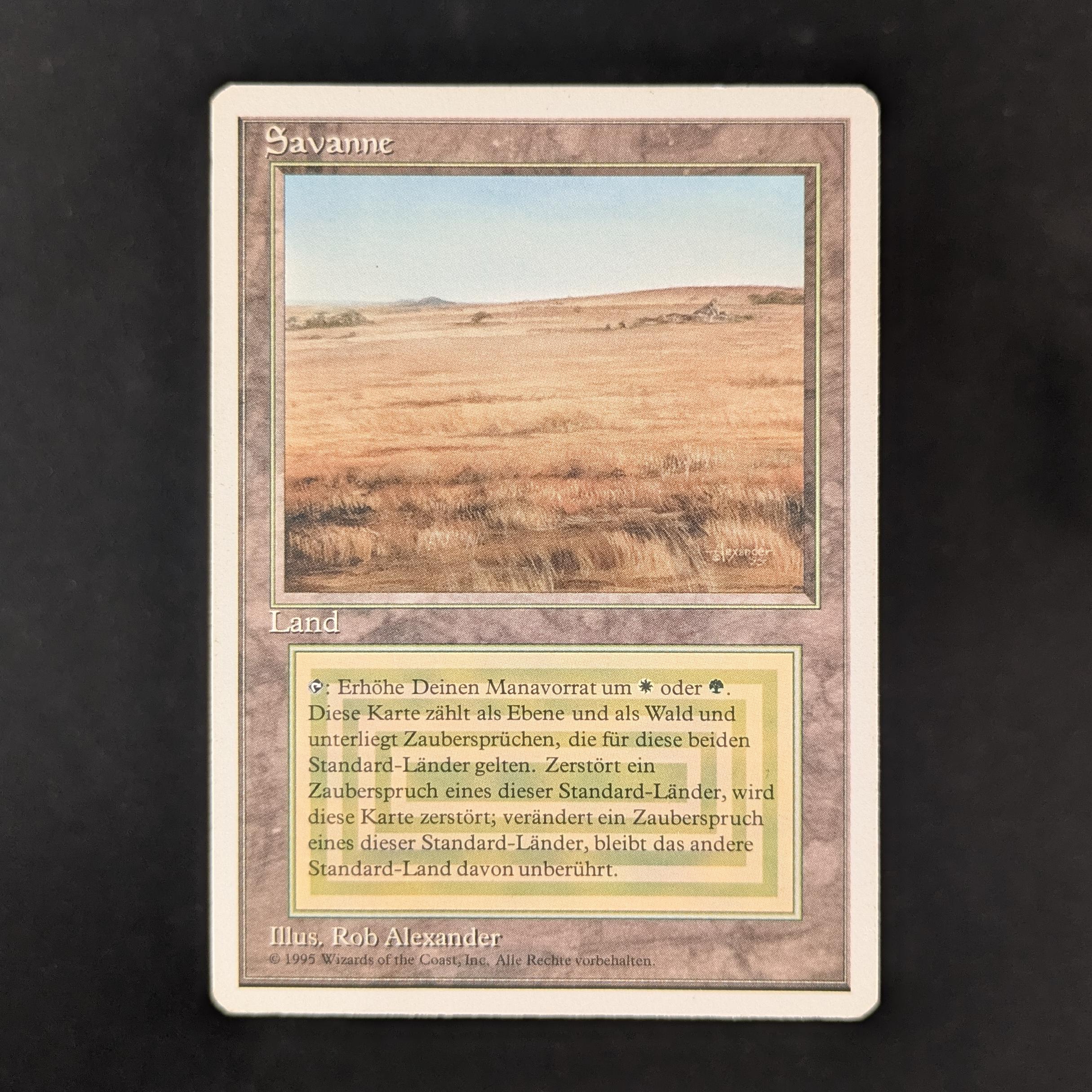 MTG Singles - Savannah - Foreign White Bordered - German - PO - BENT - 32098
