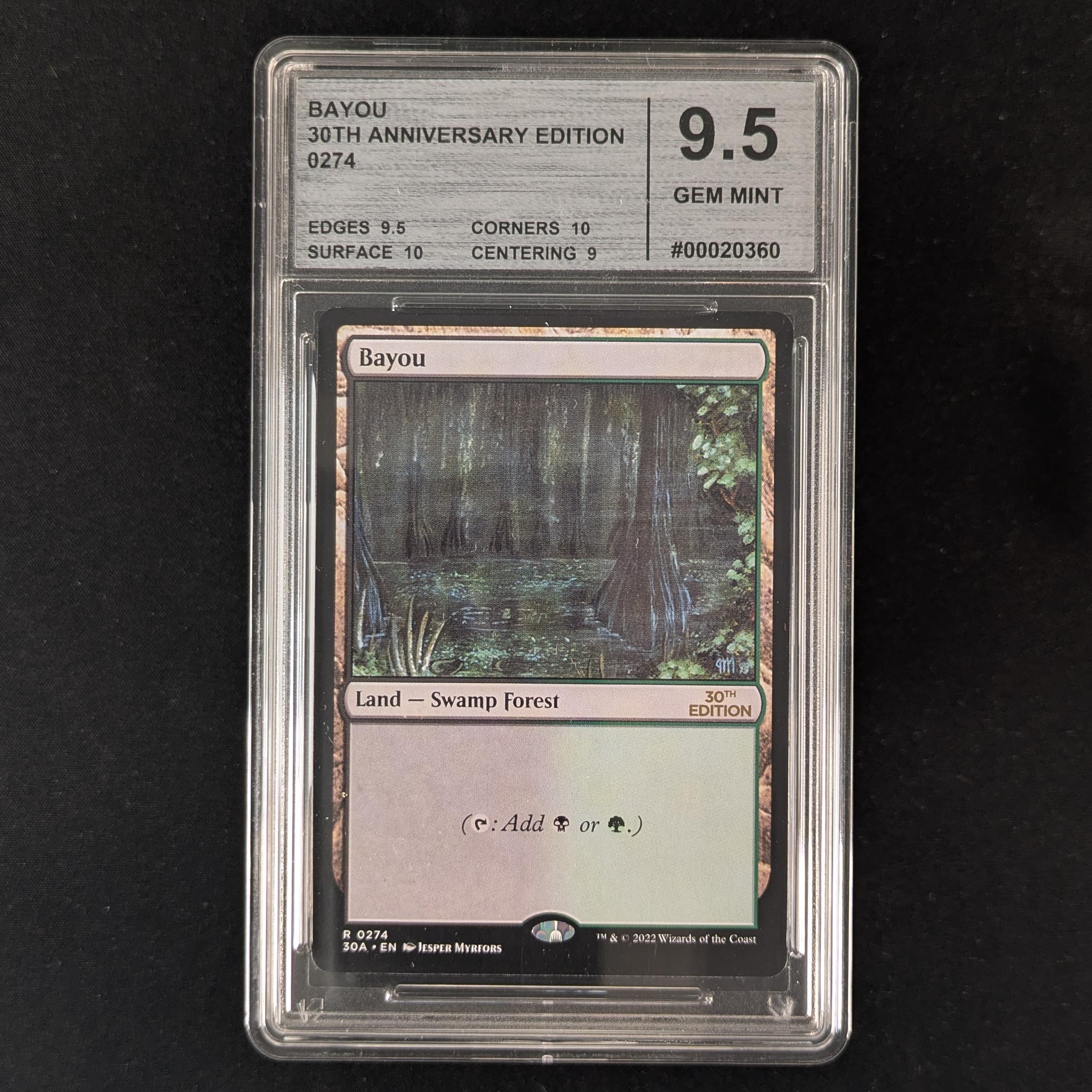MTG Singles - Bayou (Modern Frame) - 30th Anniversary Edition - CMG 9.5 - 32145