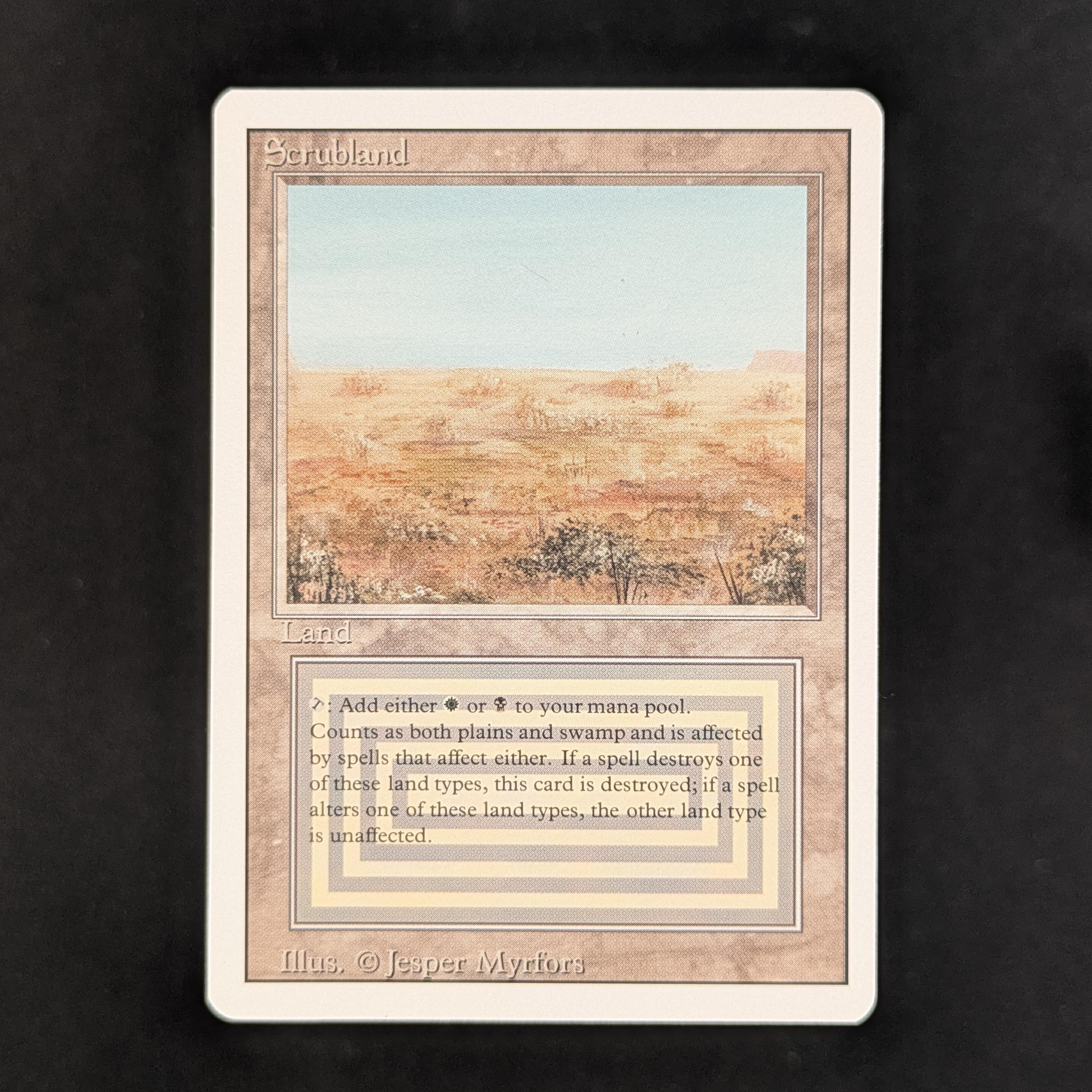 MTG Singles - Scrubland - Revised - EX - 32508