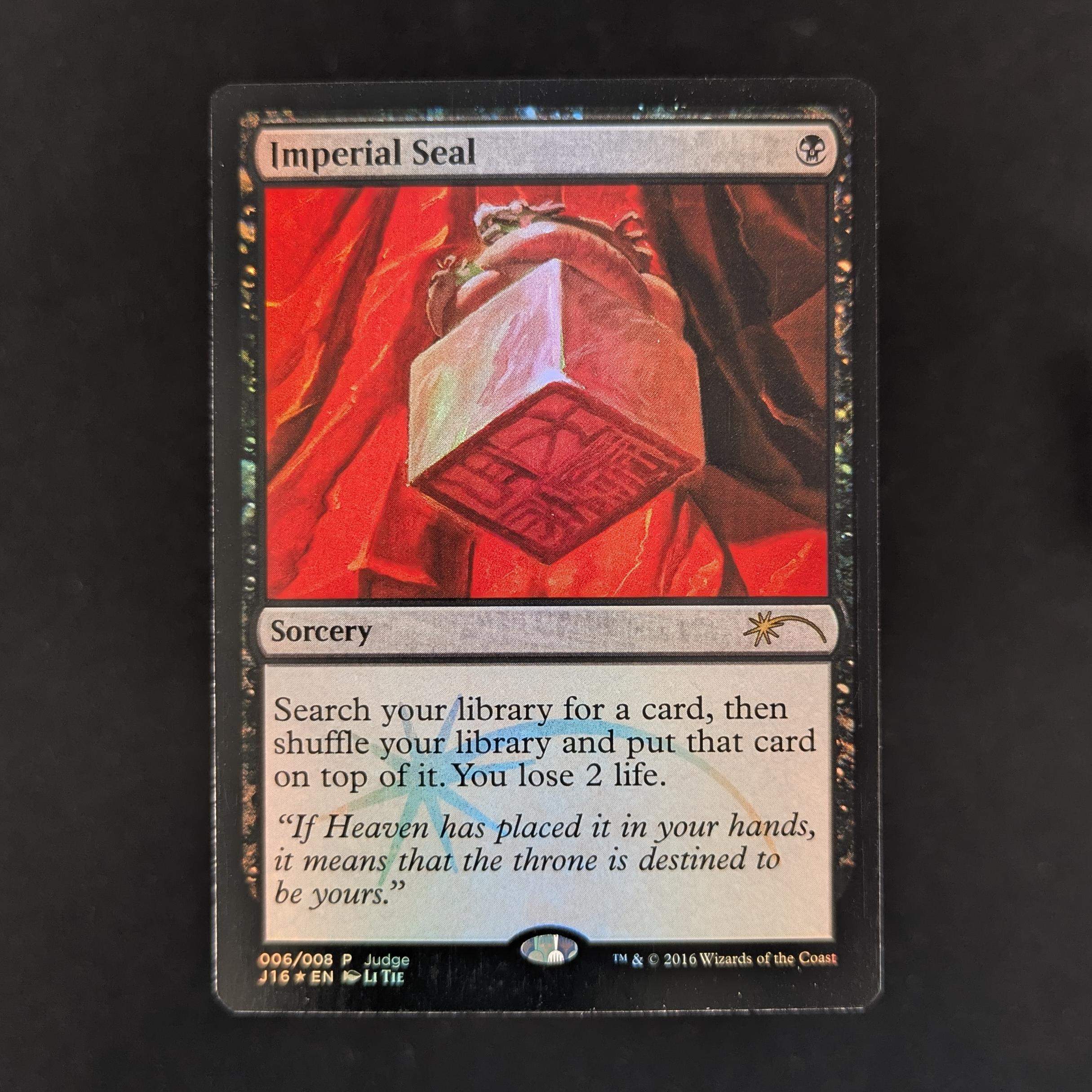 MTG Singles - [FOIL] Imperial Seal - Judge Rewards Promos - EX - 