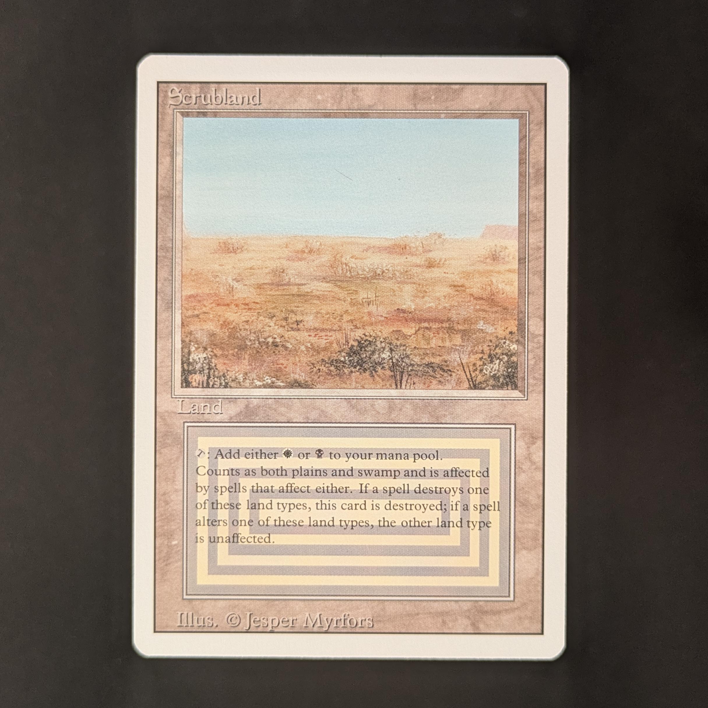 MTG Singles - Scrubland - Revised - EX - 32684