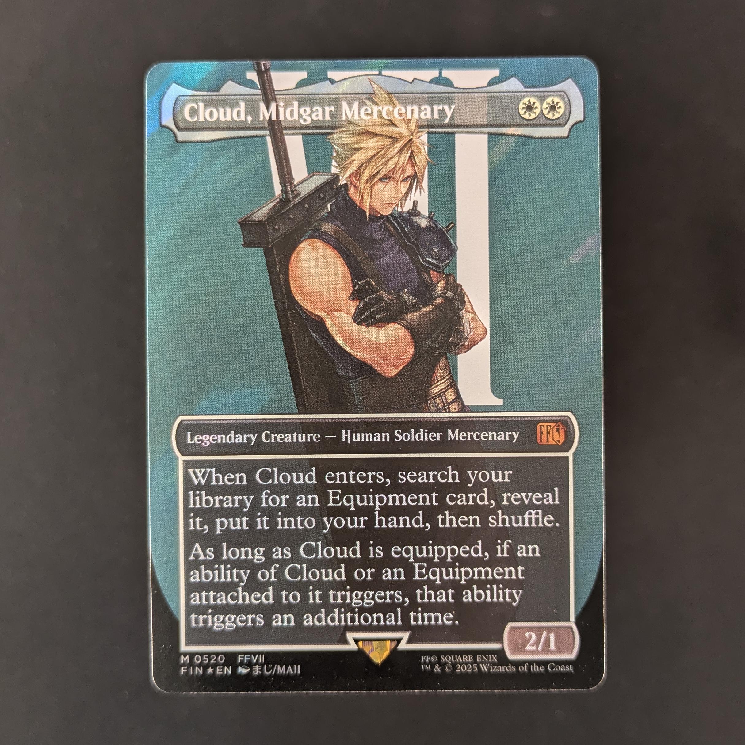 MTG Singles - [FOIL] Cloud, Midgar Mercenary (Surge Foil) - FINAL FANTASY: Extras - NM - 
