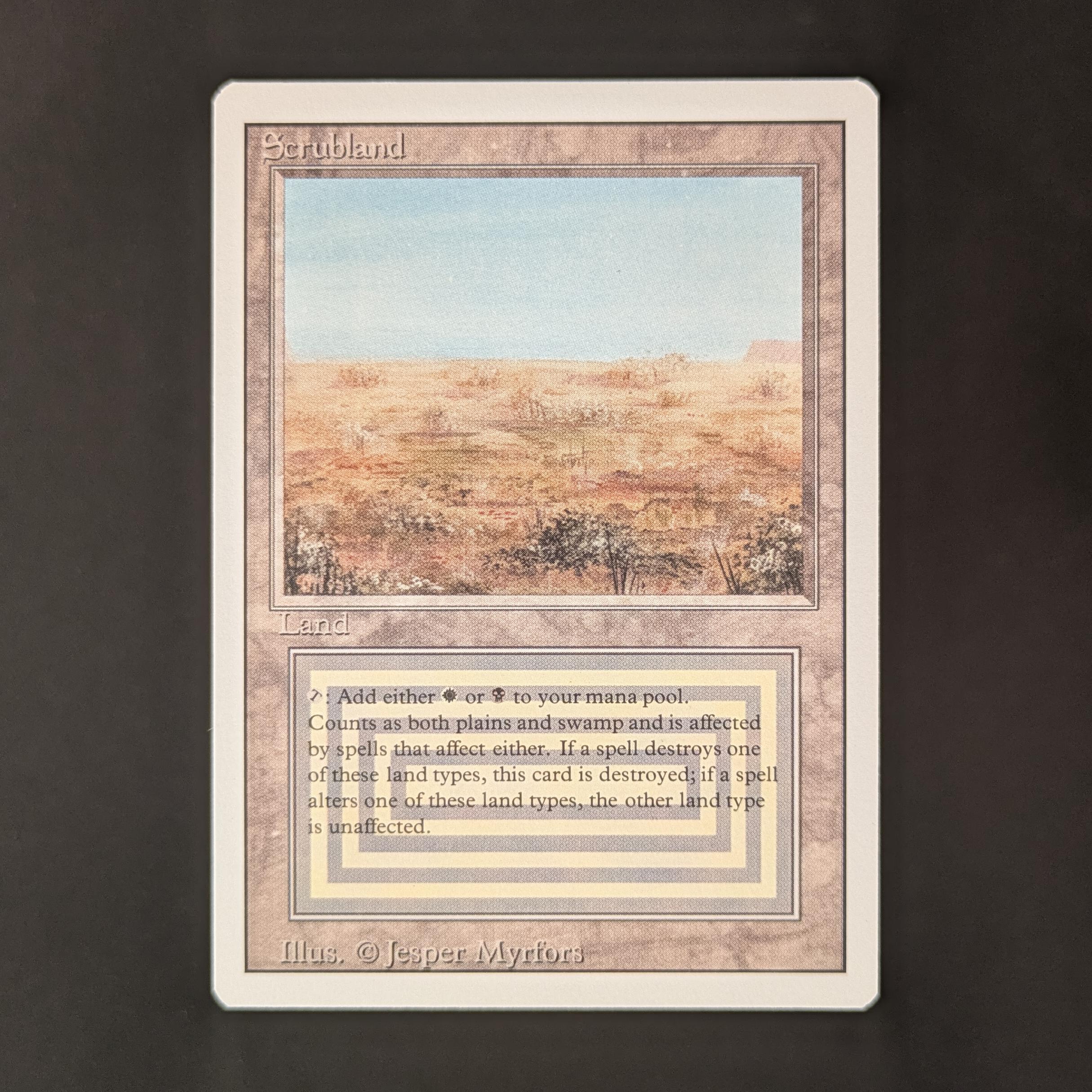 MTG Singles - Scrubland - Revised - NM - 32692