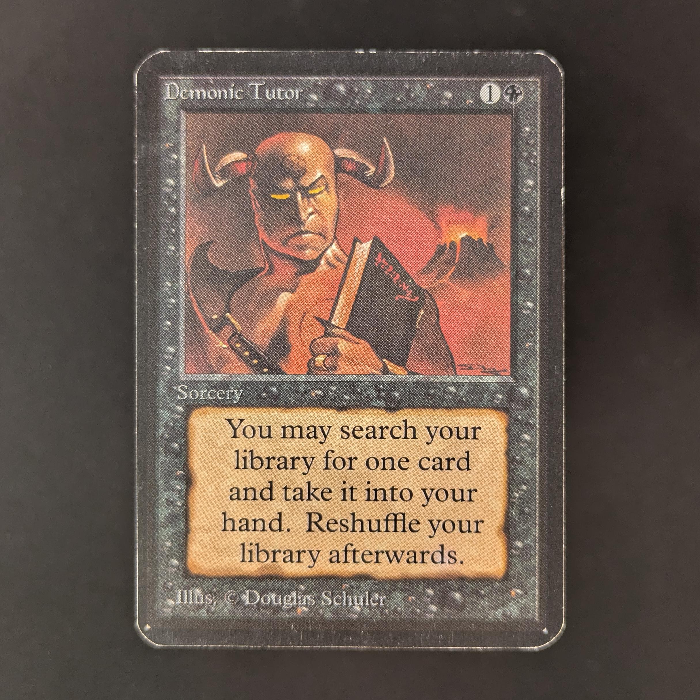MTG Singles - Demonic Tutor - Alpha - LP - 32721