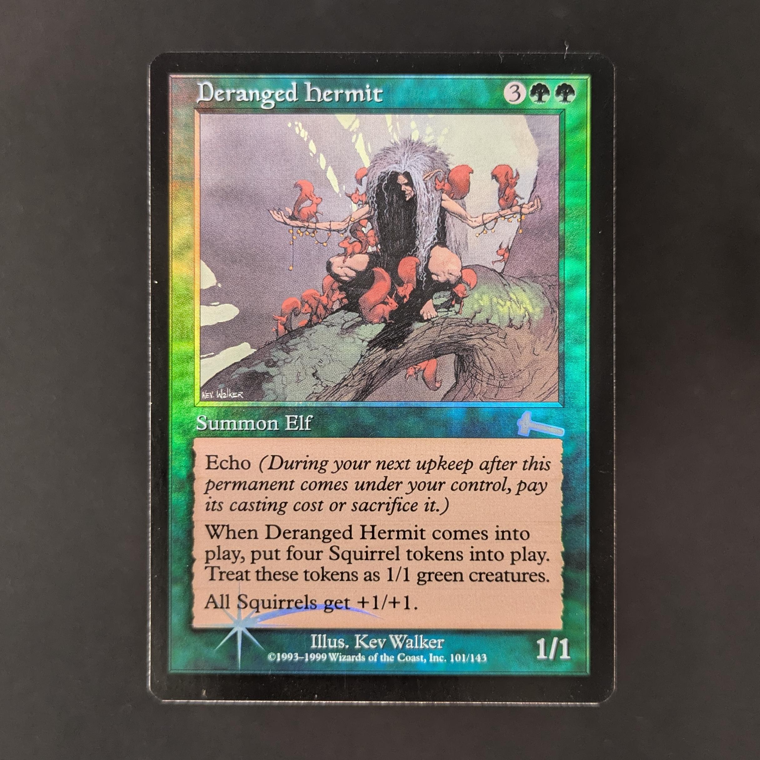 MTG Singles - [FOIL] Deranged Hermit - Urza's Legacy - EX - 