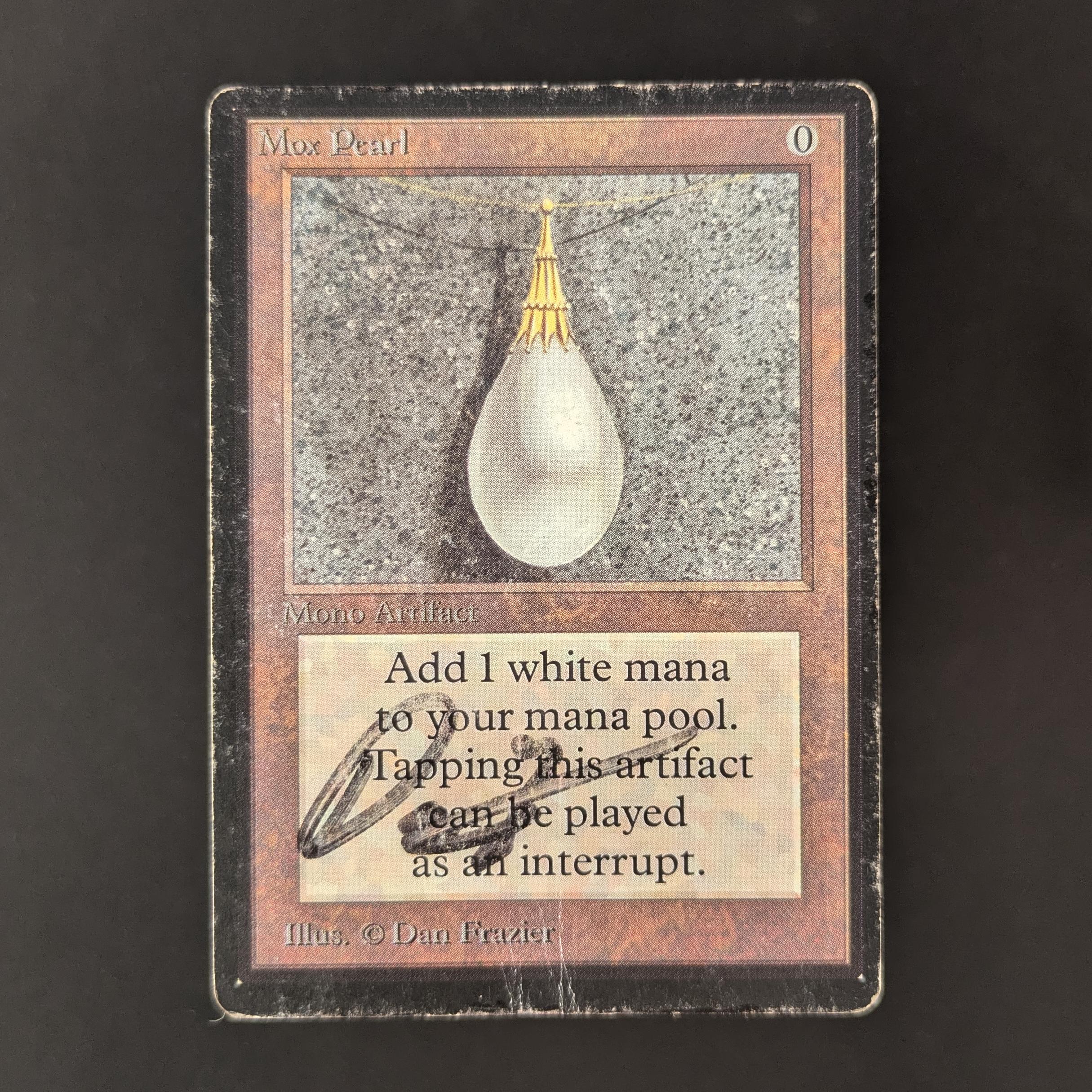 MTG Singles - Mox Pearl - Beta - PO - INKED, SIGNED - 32749