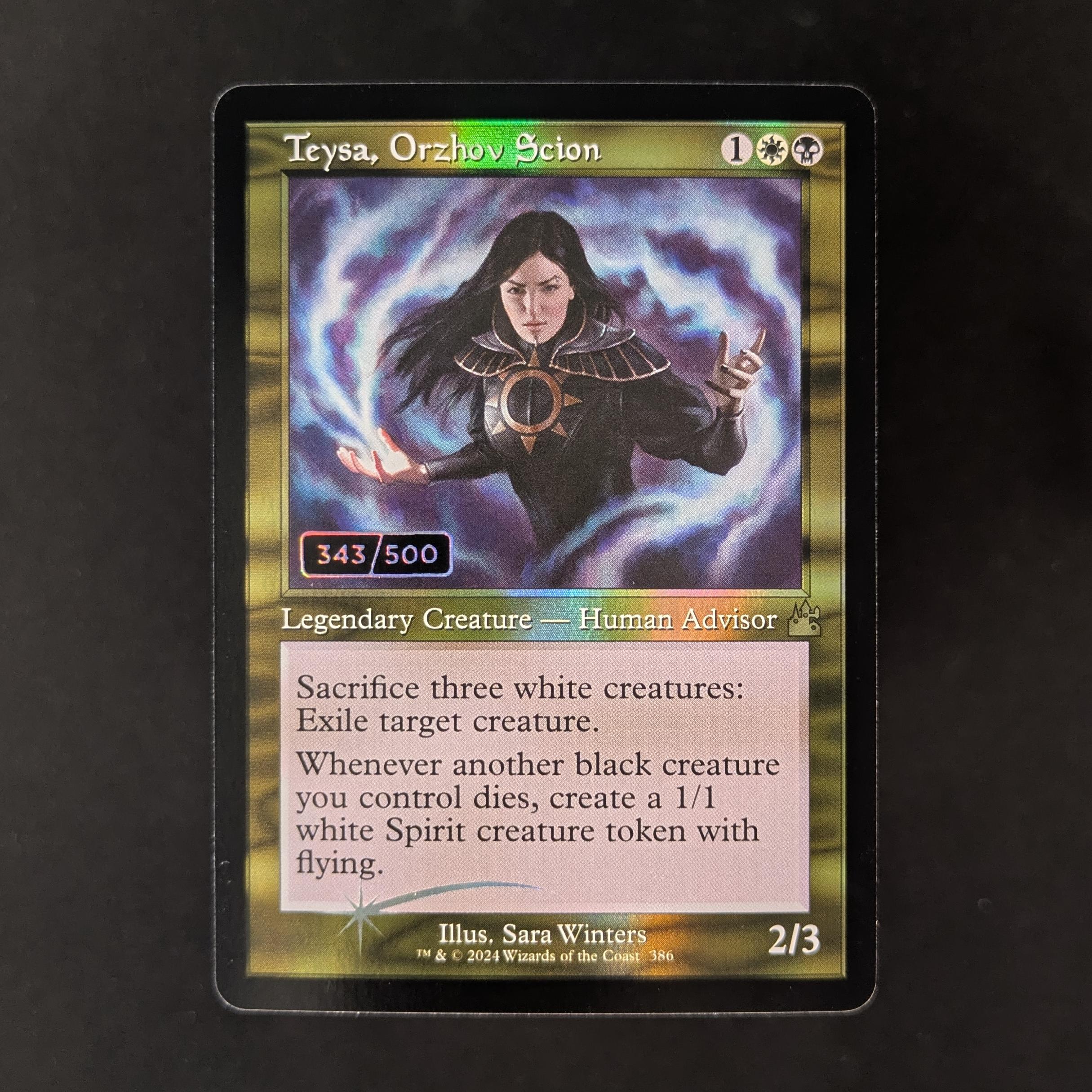 MTG Singles - [FOIL] Teysa, Orzhov Scion (Serialized) - Ravnica Remastered: Extras - NM - 343/500 - 