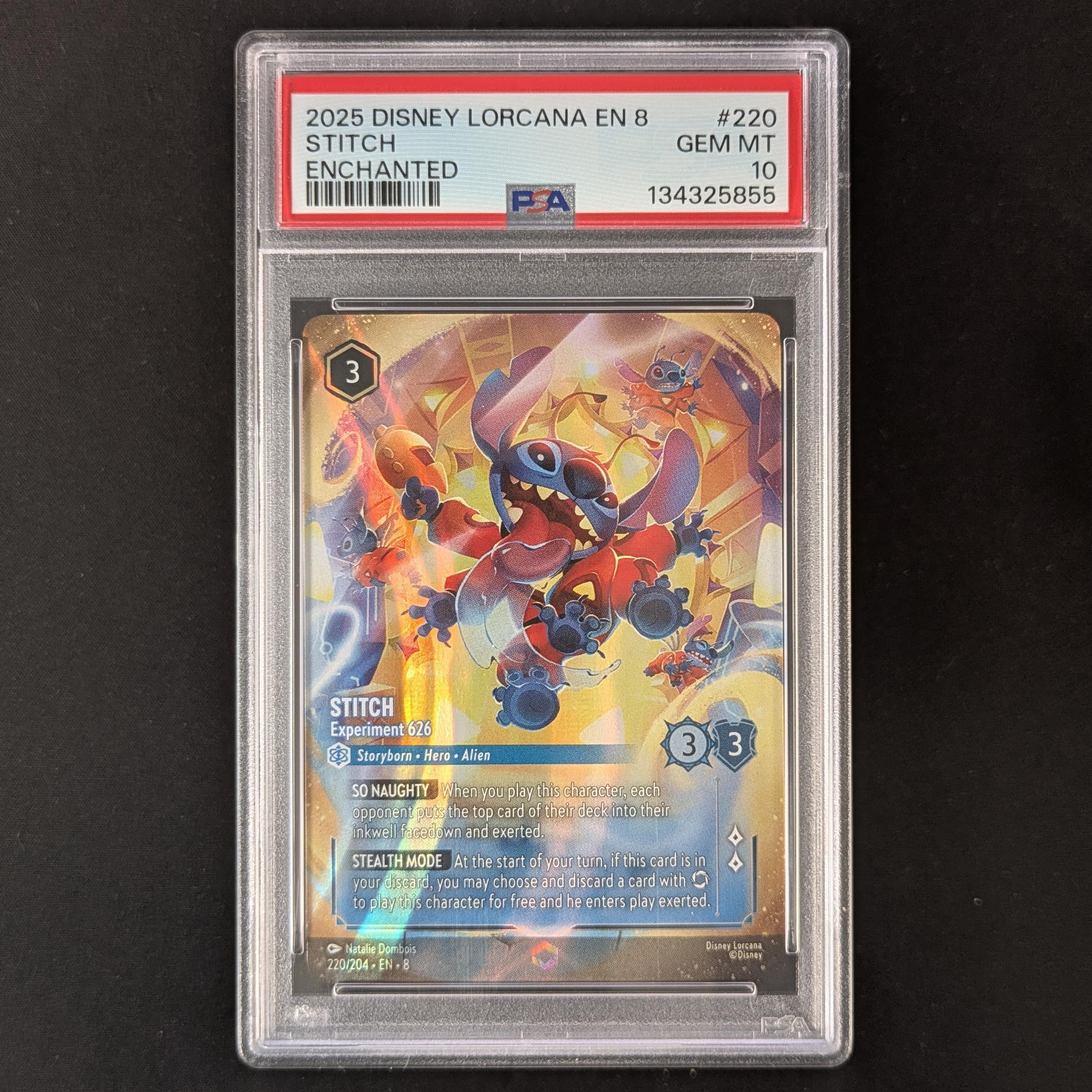  - Stitch - Experiment 626 (Enchanted) - Reign of Jafar - PSA 10 - 32801