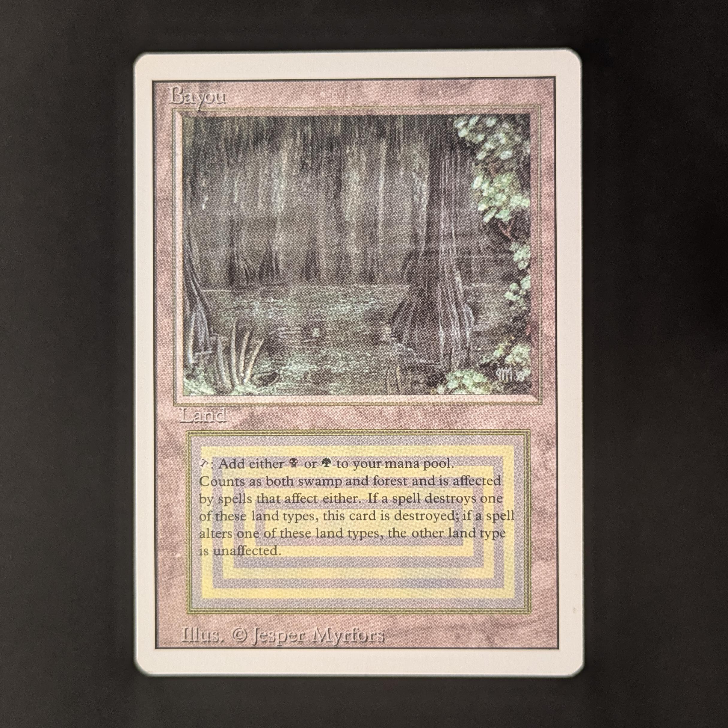 MTG Singles - Bayou - Revised - LP - BENT - 32811