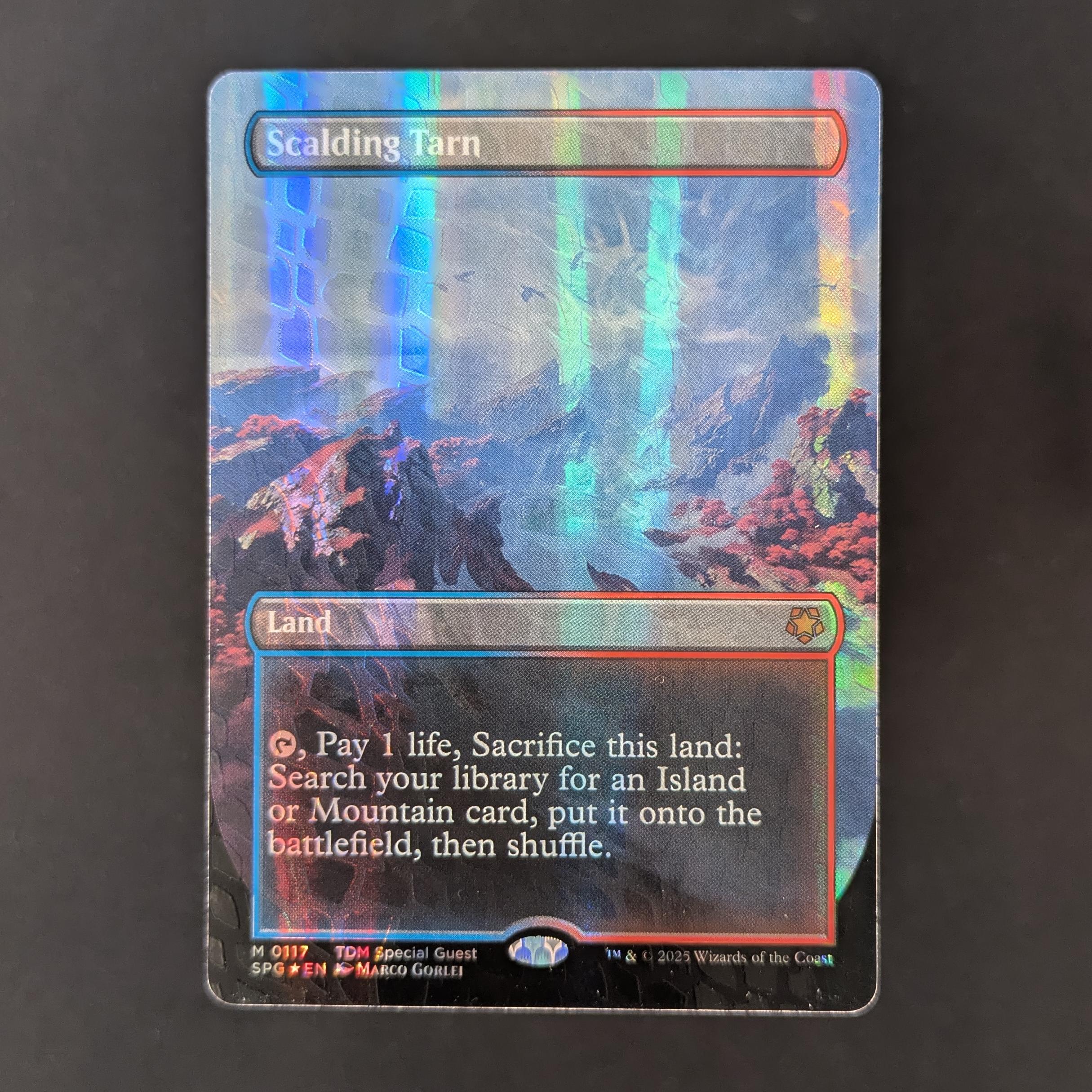 MTG Singles - [FOIL] Scalding Tarn (Dragonscale Foil) - Special Guests - NM - 