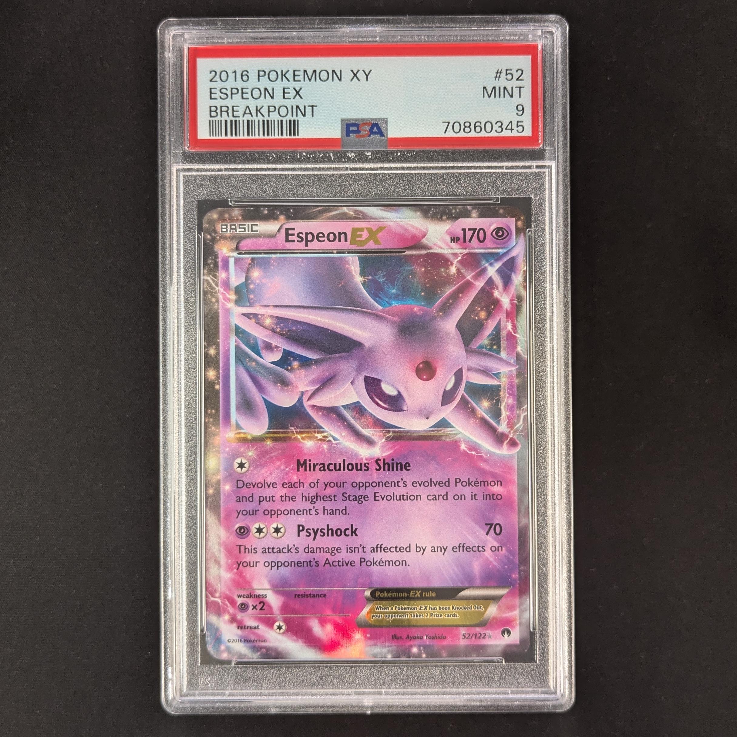 Espeon EX (BKP 52) - BREAKpoint - English - PSA 9