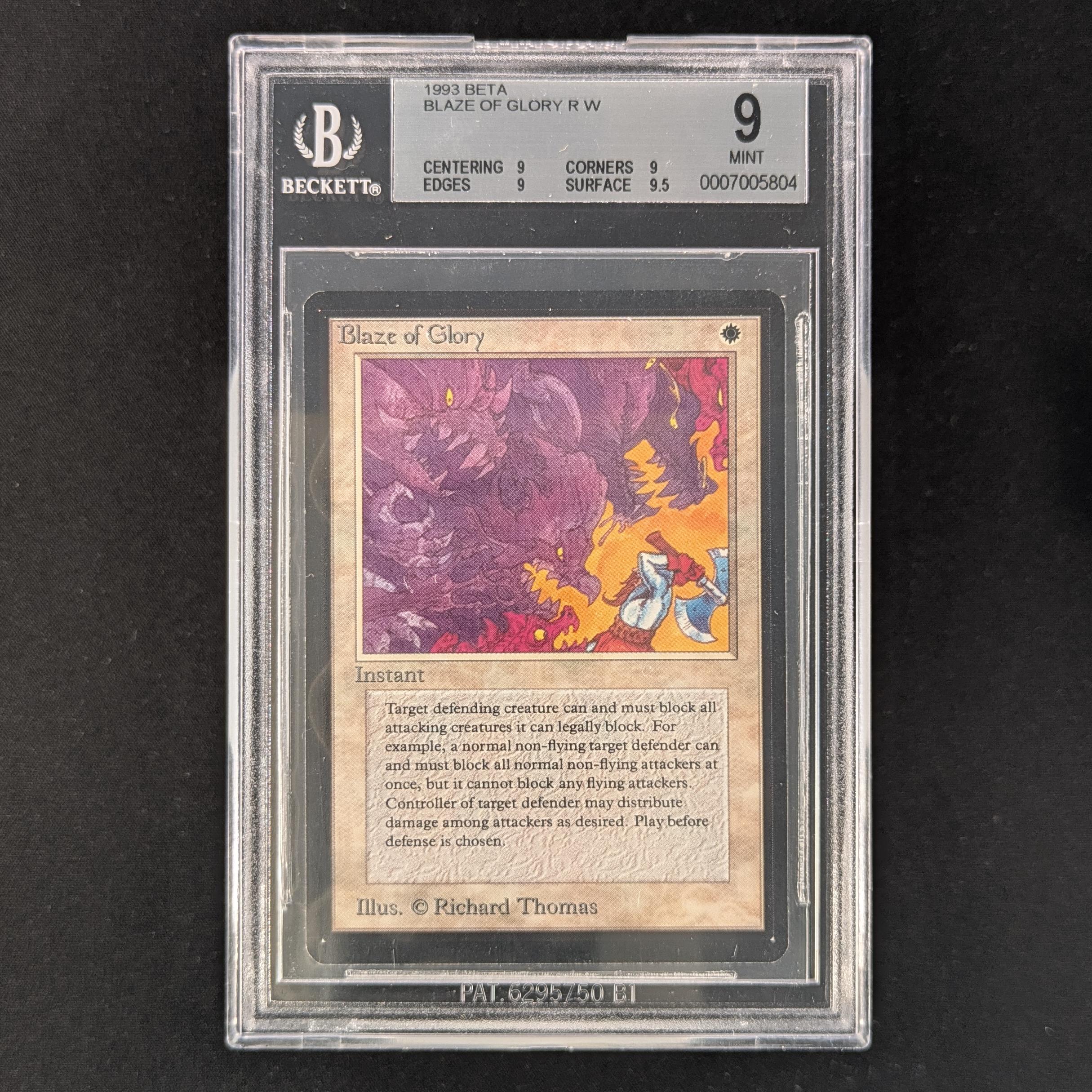 MTG Singles - Blaze of Glory - Beta - BGS 9 - 