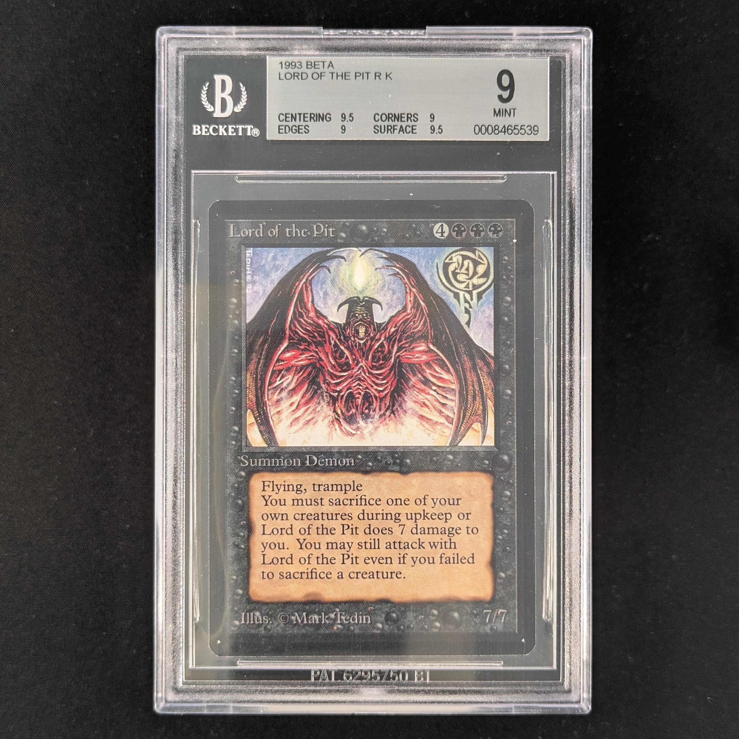 MTG Singles - Lord of the Pit - Beta - BGS 9 - 