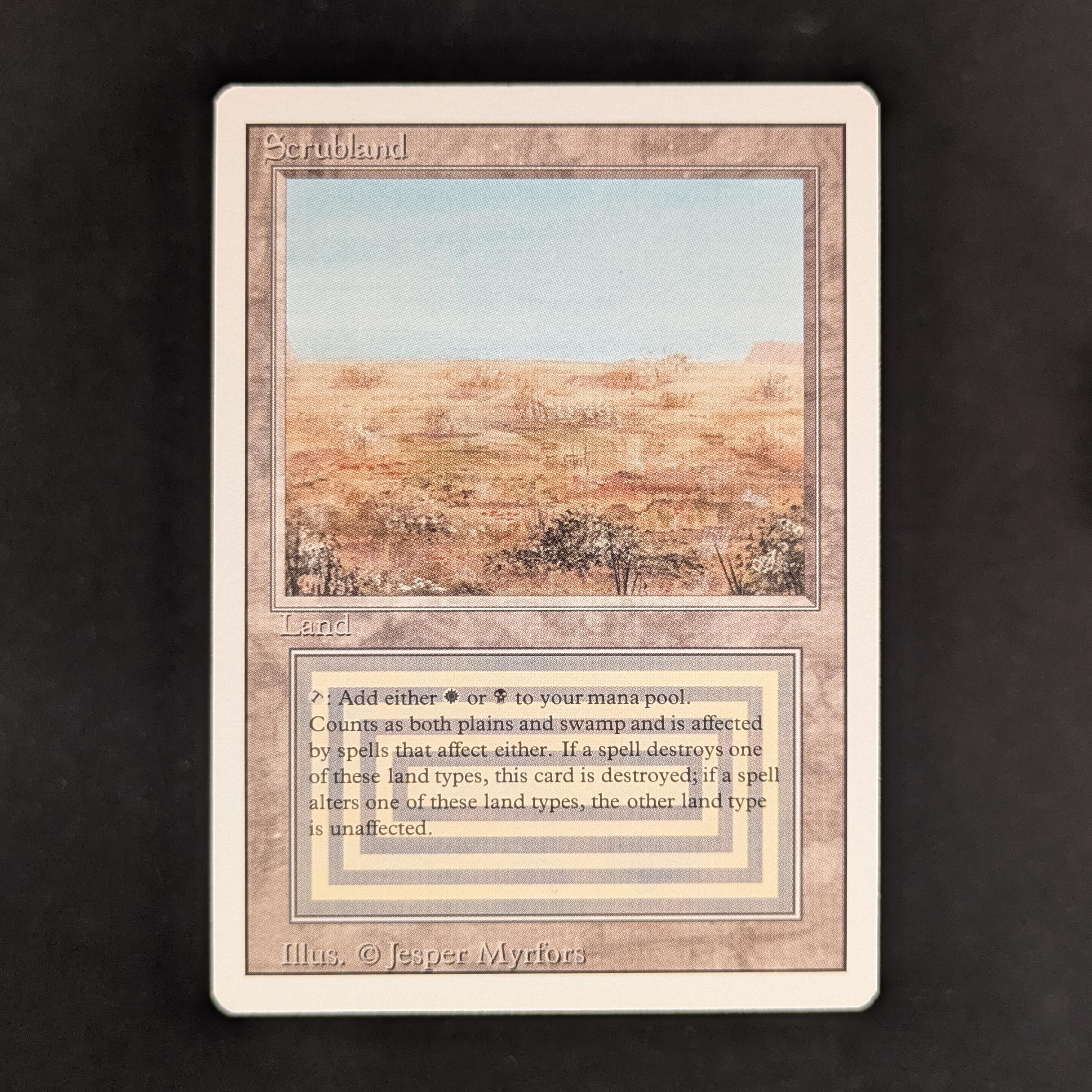MTG Singles - Scrubland - Revised - NM - 32982