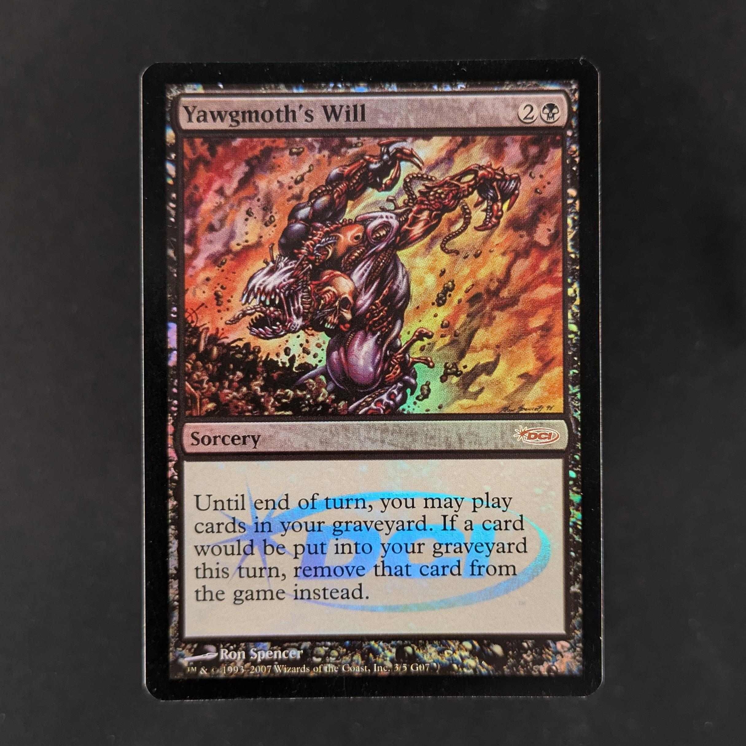 MTG Singles - [FOIL] Yawgmoth's Will - Judge Rewards Promos - EX - 