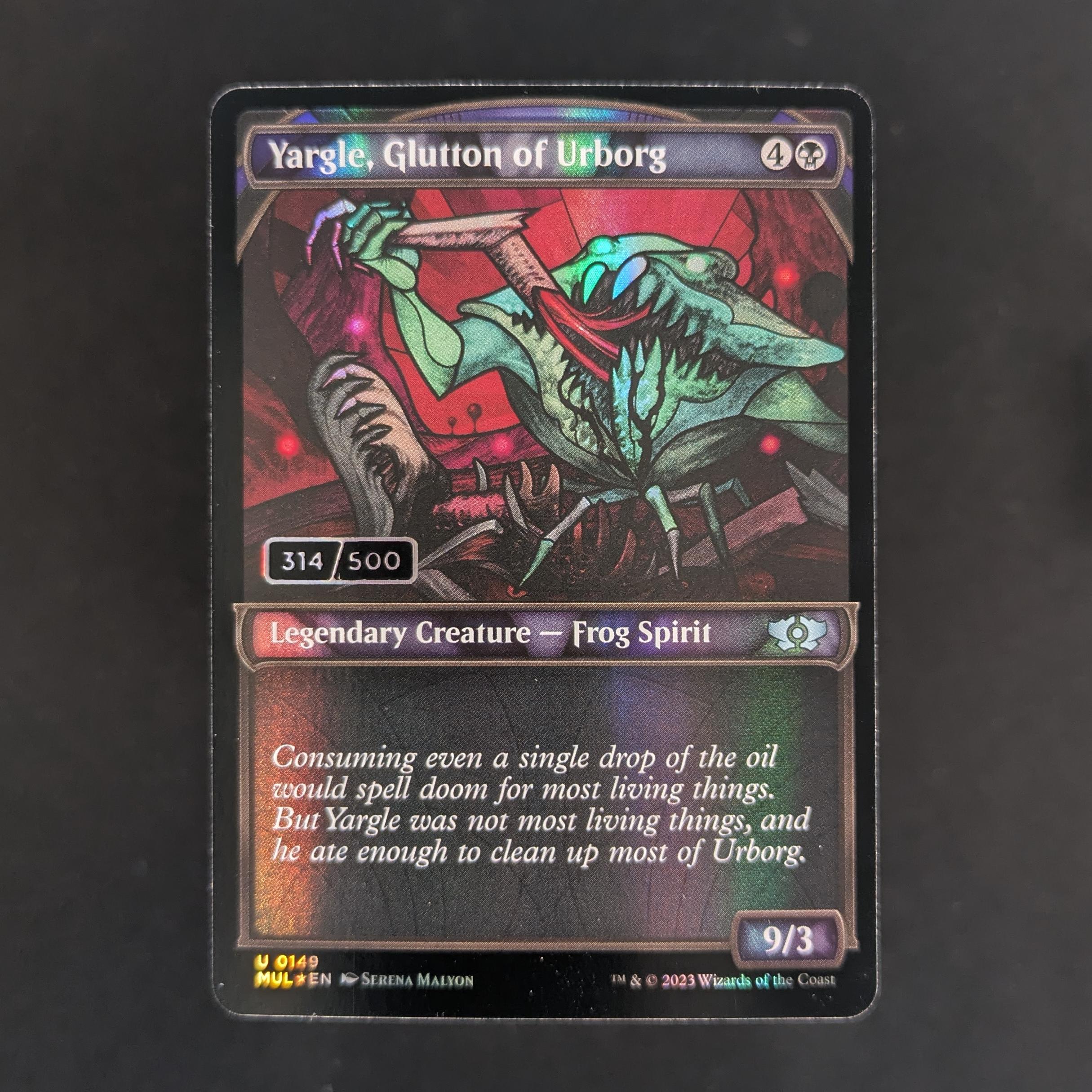 [FOIL] Yargle, Glutton of Urborg (Serialized) - Multiverse Legends - NM - 314/500