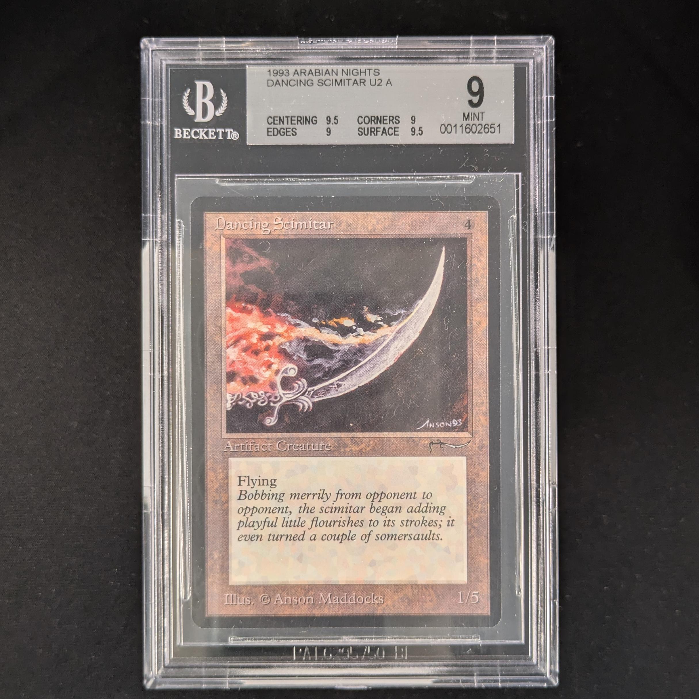 MTG Singles - Dancing Scimitar - Arabian Nights - BGS 9 - 
