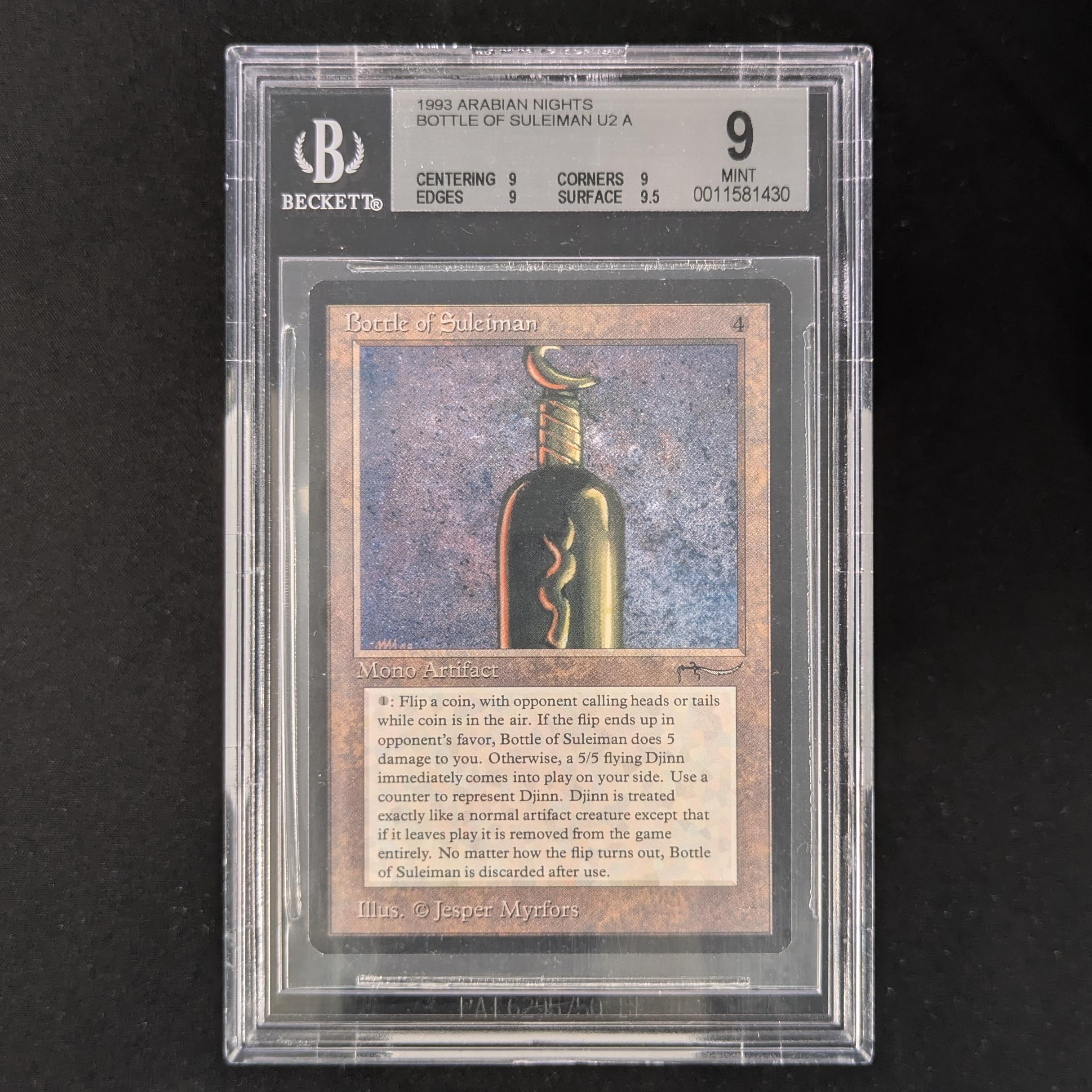 MTG Singles - Bottle of Suleiman - Arabian Nights - BGS 9 - 