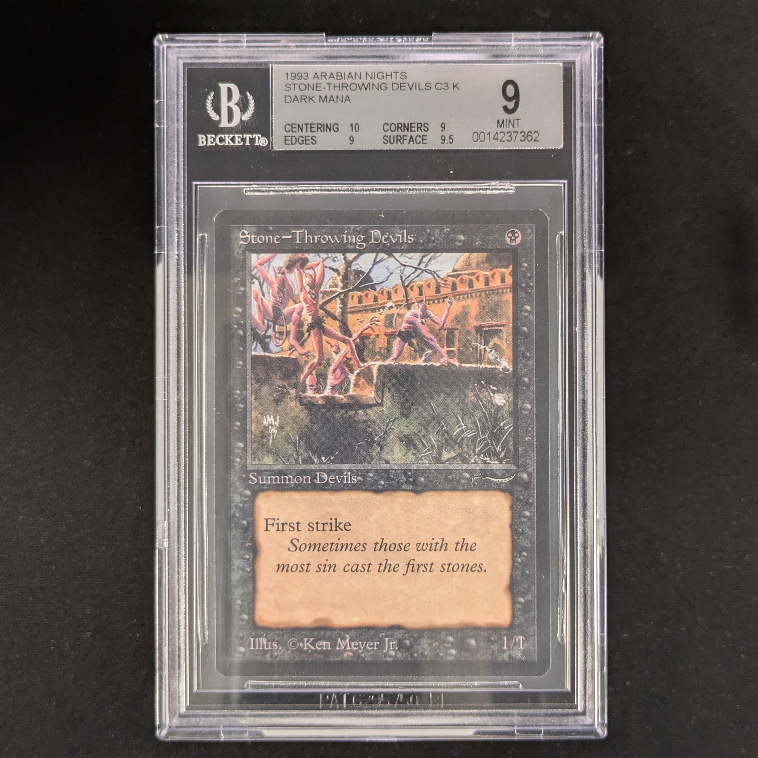MTG Singles - Stone-Throwing Devils - Arabian Nights - BGS 9 - Dark - 
