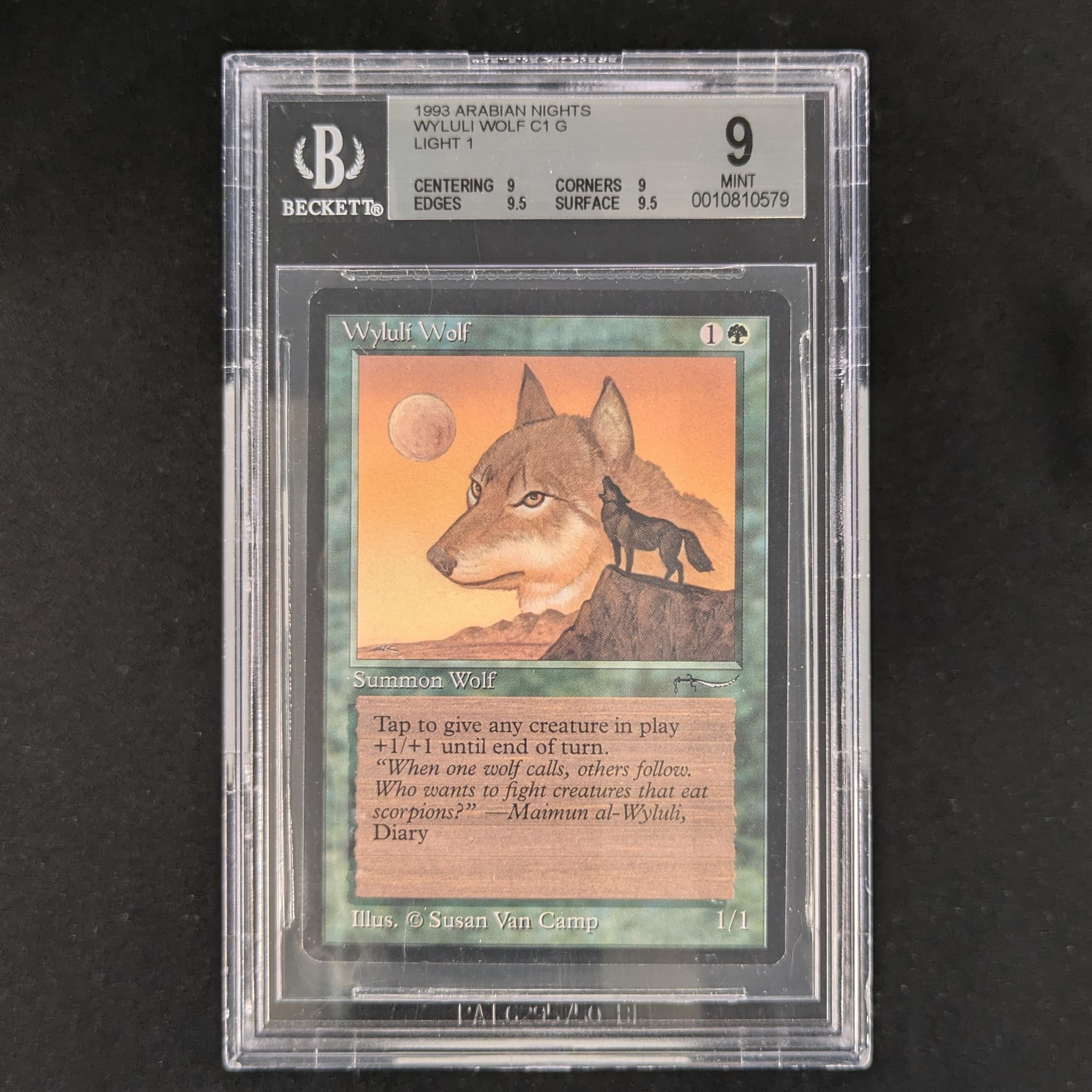 MTG Singles - Wyluli Wolf - Arabian Nights - BGS 9 - Light - 