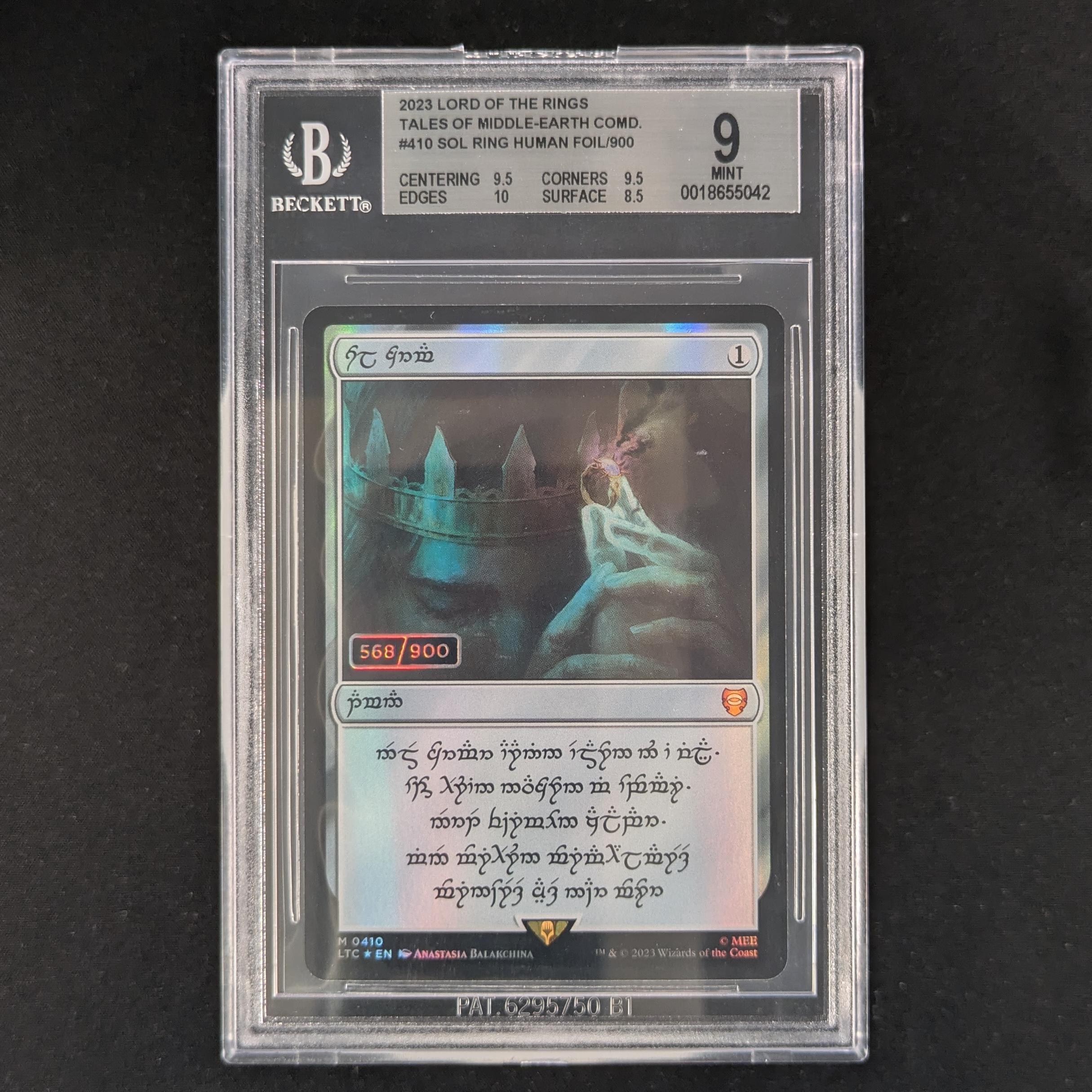 MTG Singles - [FOIL] Sol Ring - Commander: The Lord of the Rings: Tales of Middle-earth: Extras - BGS 9 - 568/900 - 