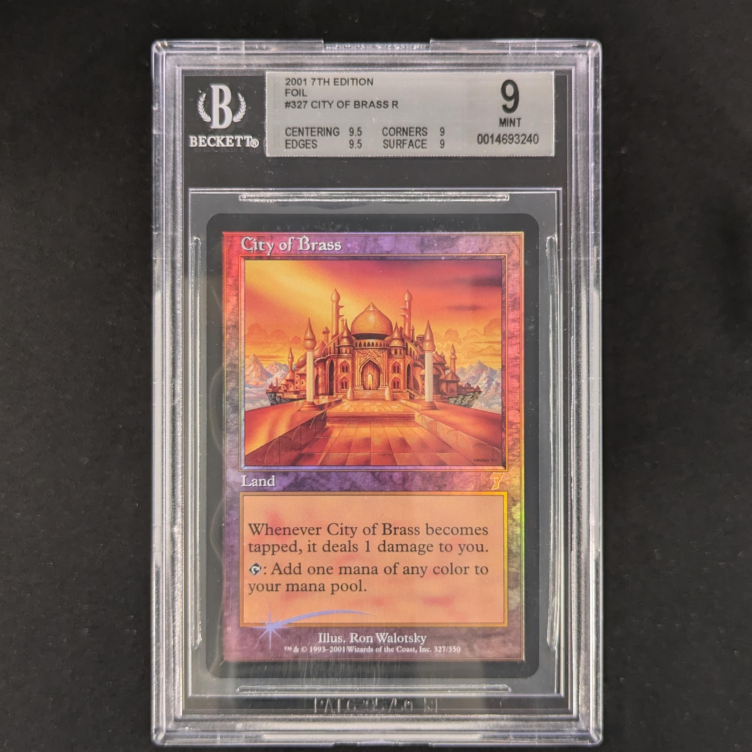 MTG Singles - [FOIL] City of Brass - Seventh Edition - BGS 9 - 