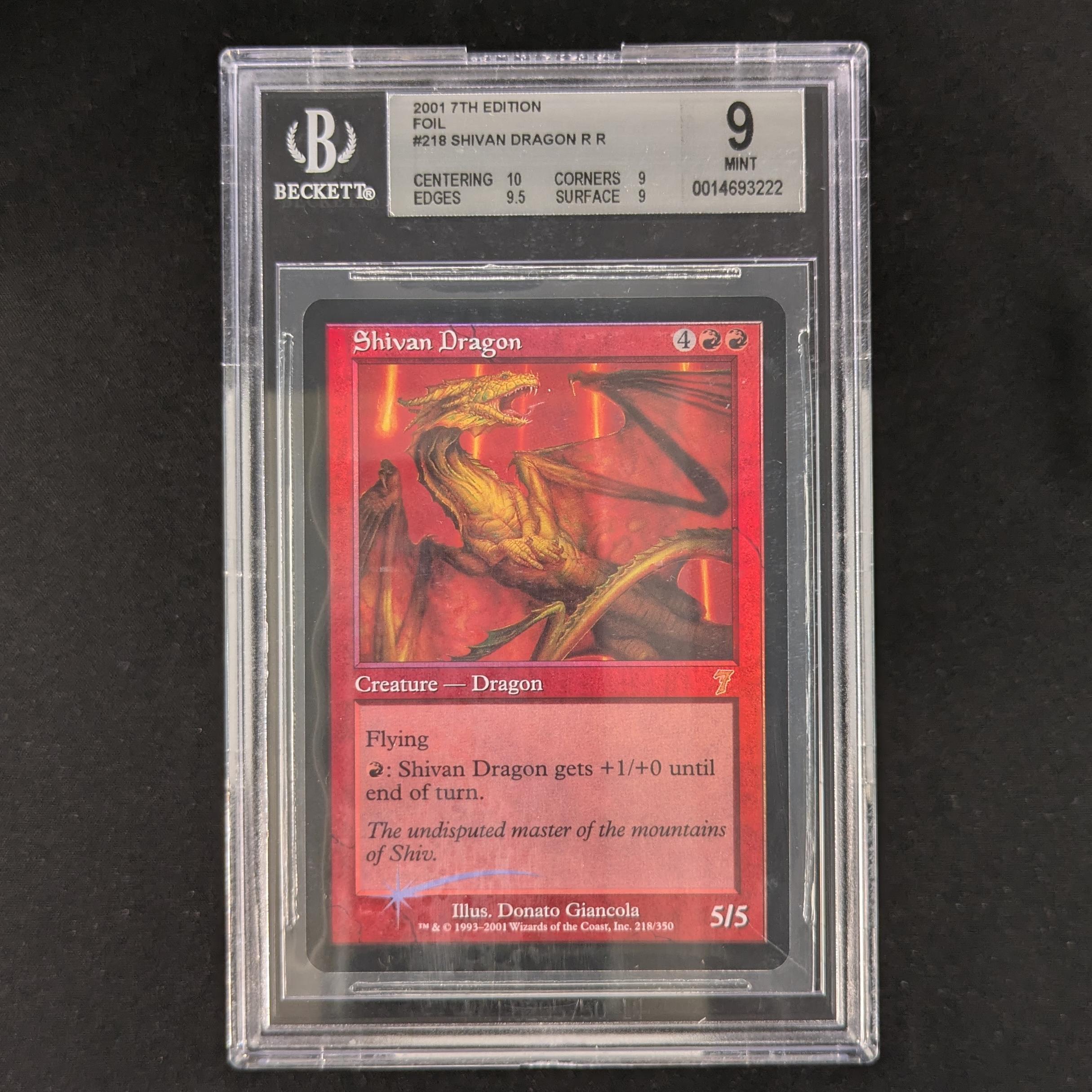 MTG Singles - [FOIL] Shivan Dragon - Seventh Edition - BGS 9 - 