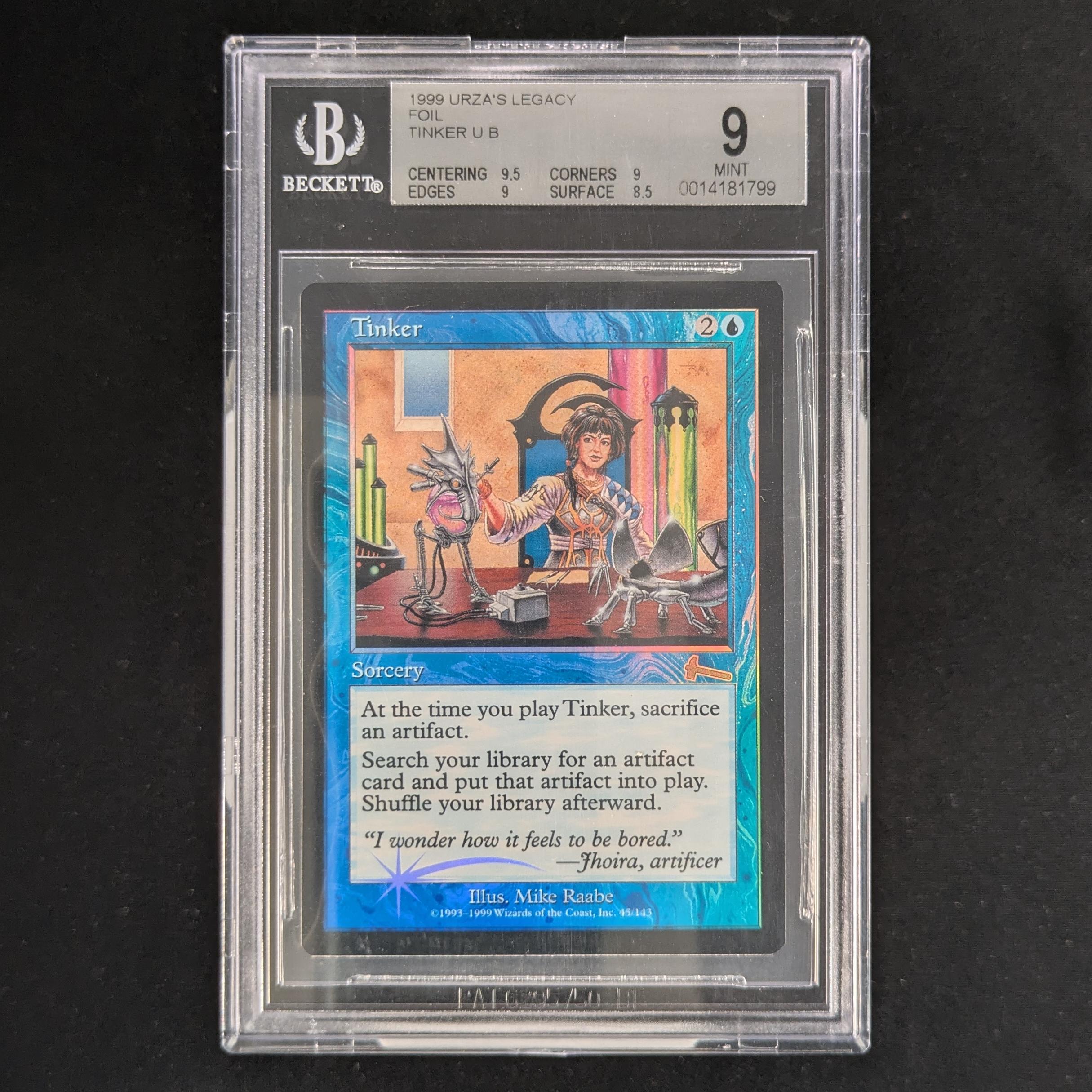 MTG Singles - [FOIL] Tinker - Urza's Legacy - BGS 9 - 