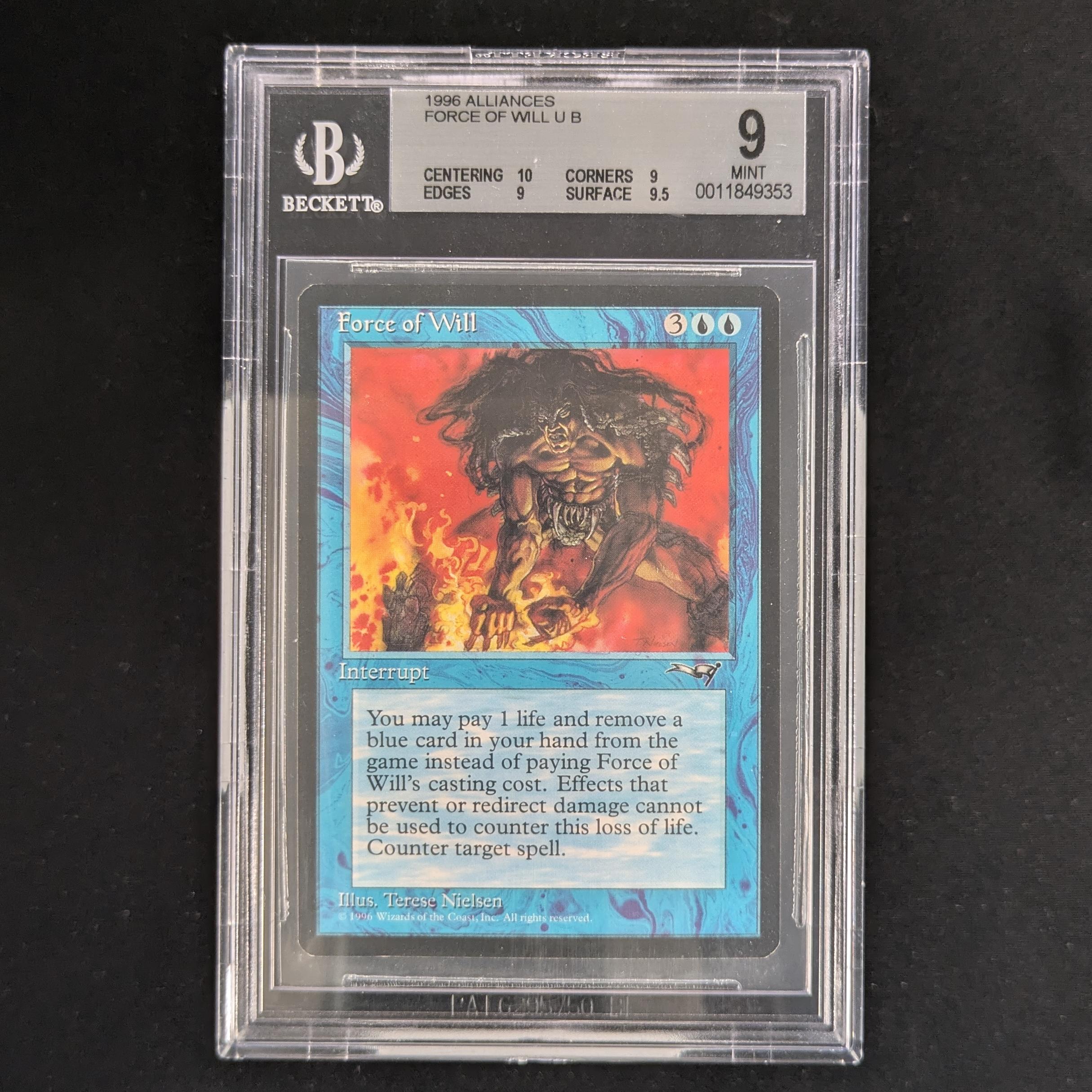 MTG Singles - Force of Will - Alliances - BGS 9 - 